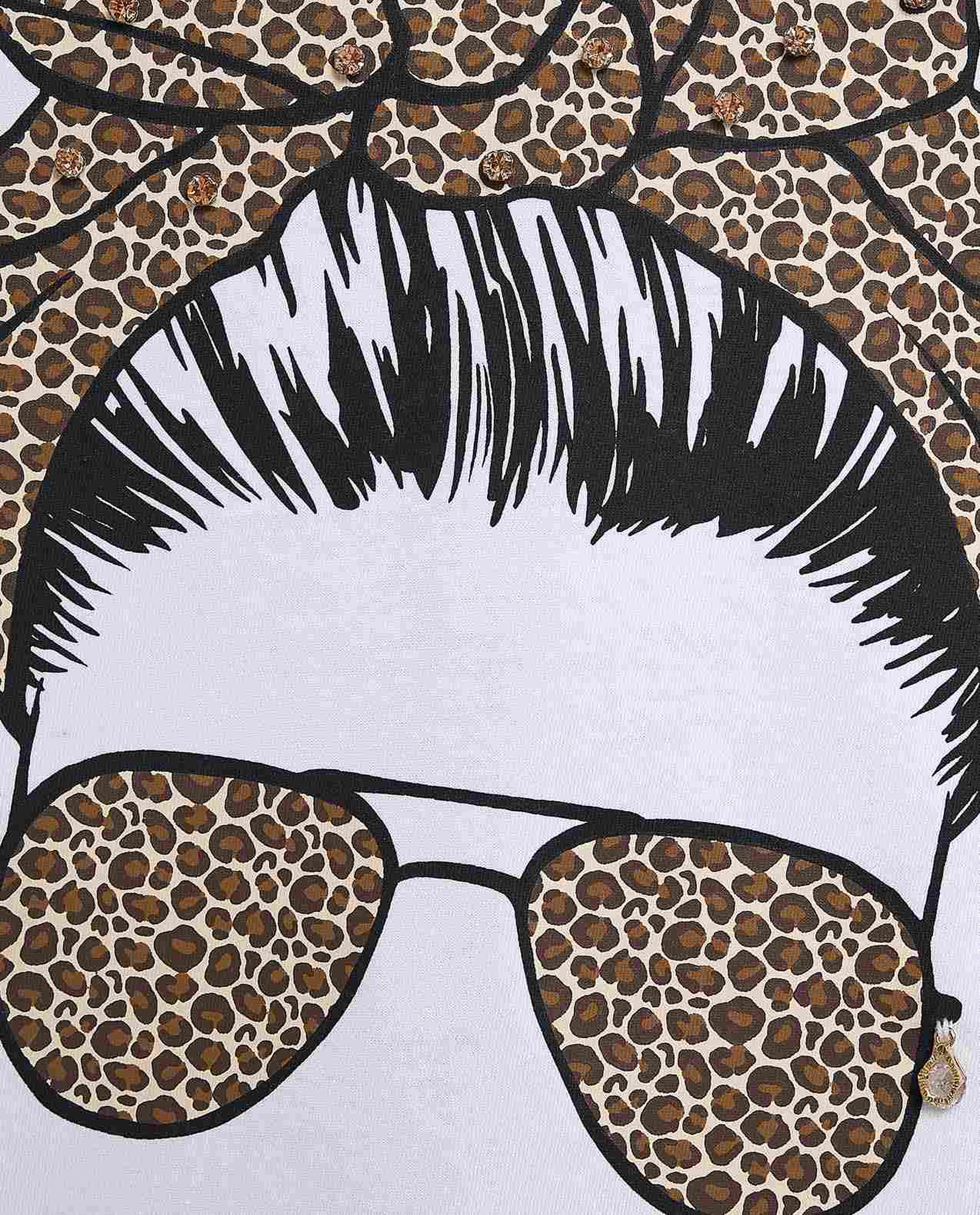 Printed T-Shirt with Crew Neck and Short Sleeves