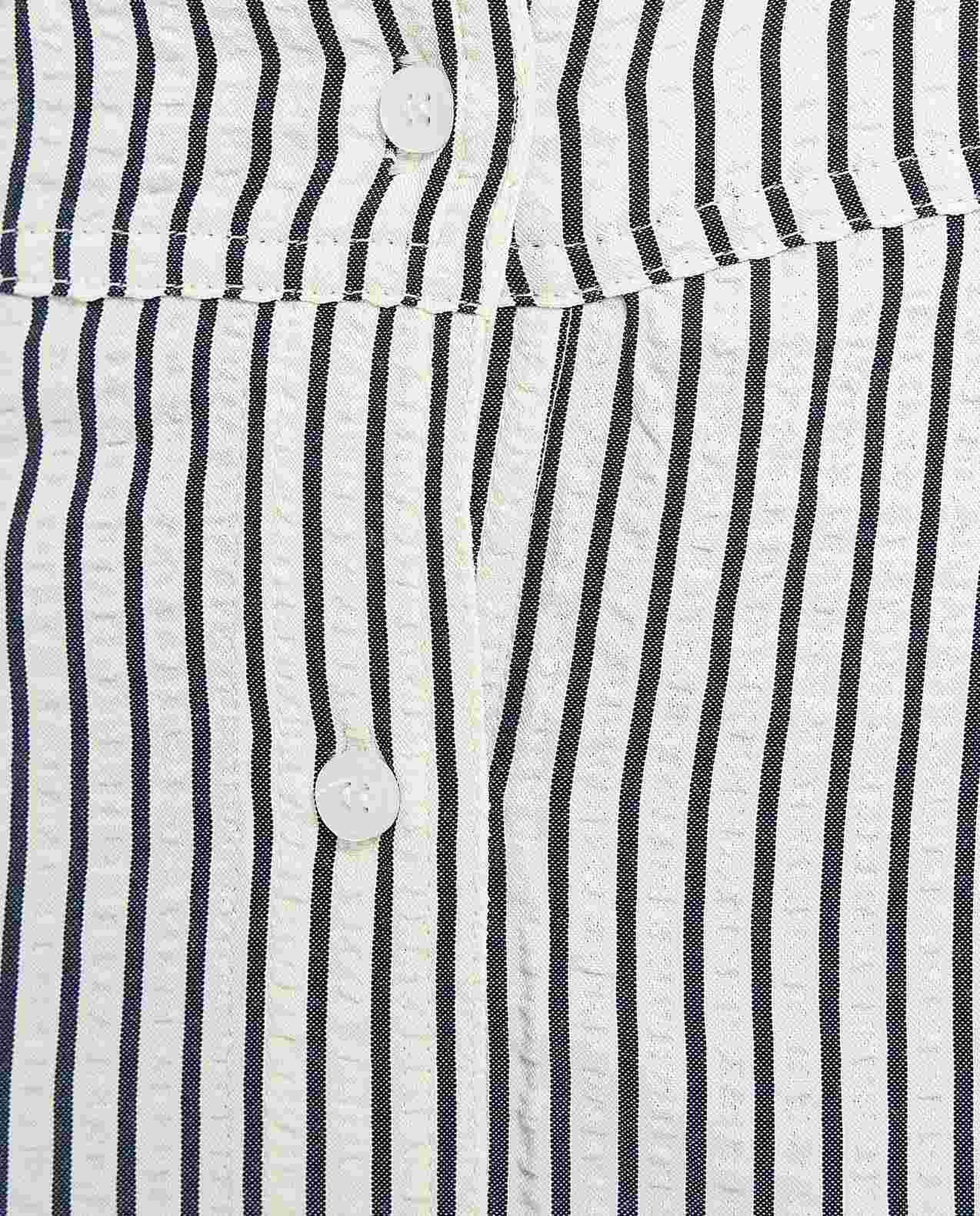 Striped Shirt Dress with Classic Collar and Long Sleeves