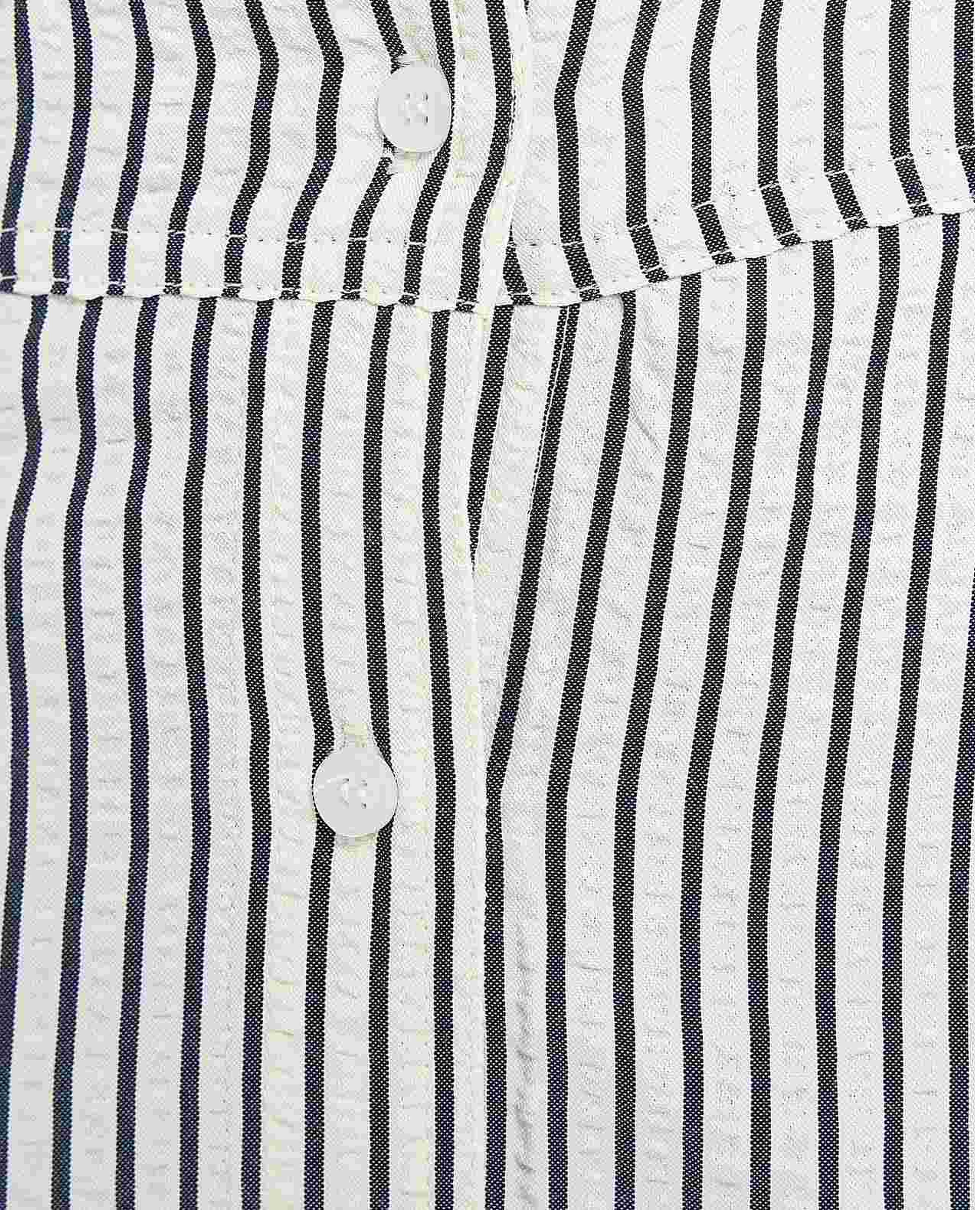 Striped Shirt Dress with Classic Collar and Long Sleeves