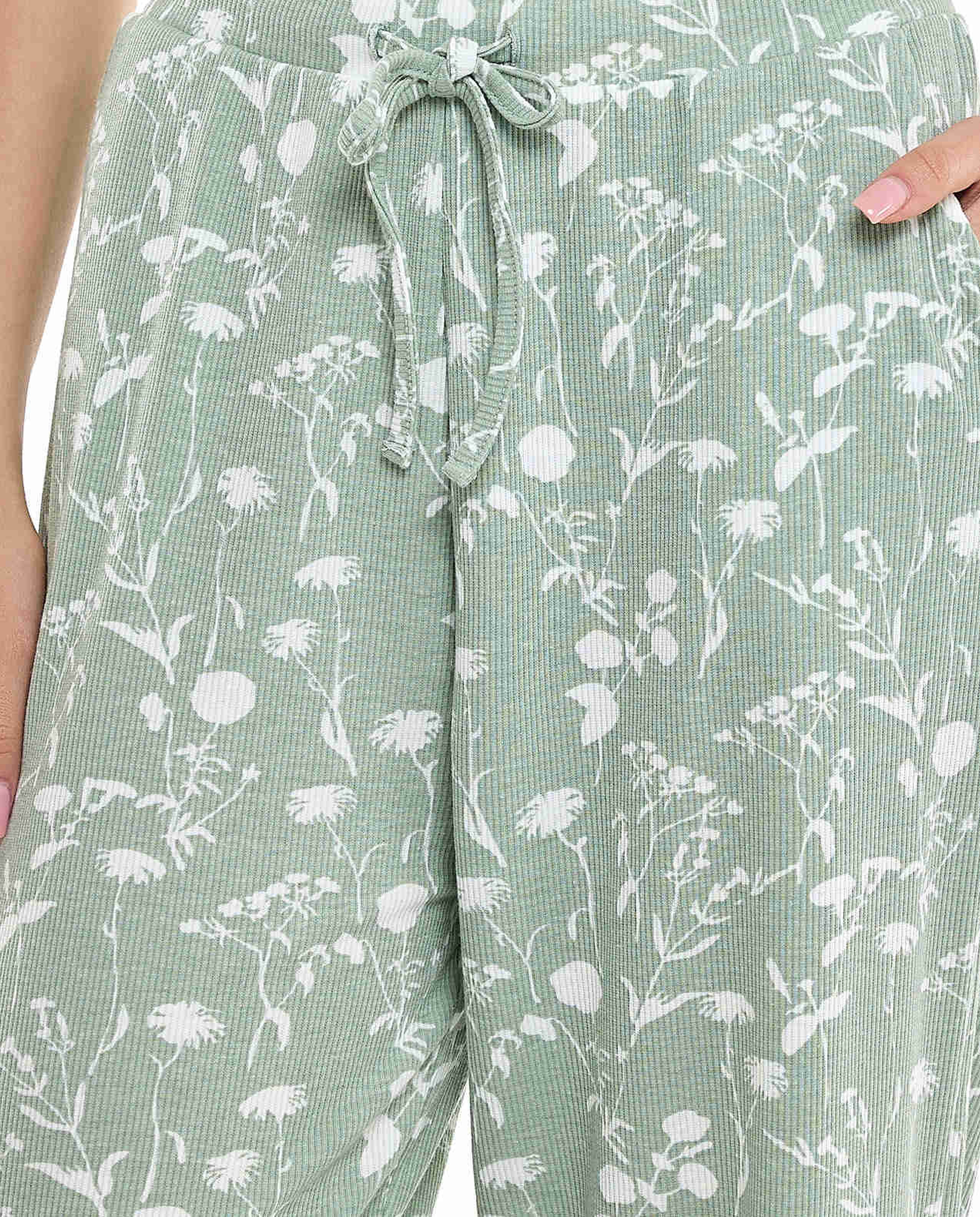 Printed Lounge Pants with Drawstring Waist