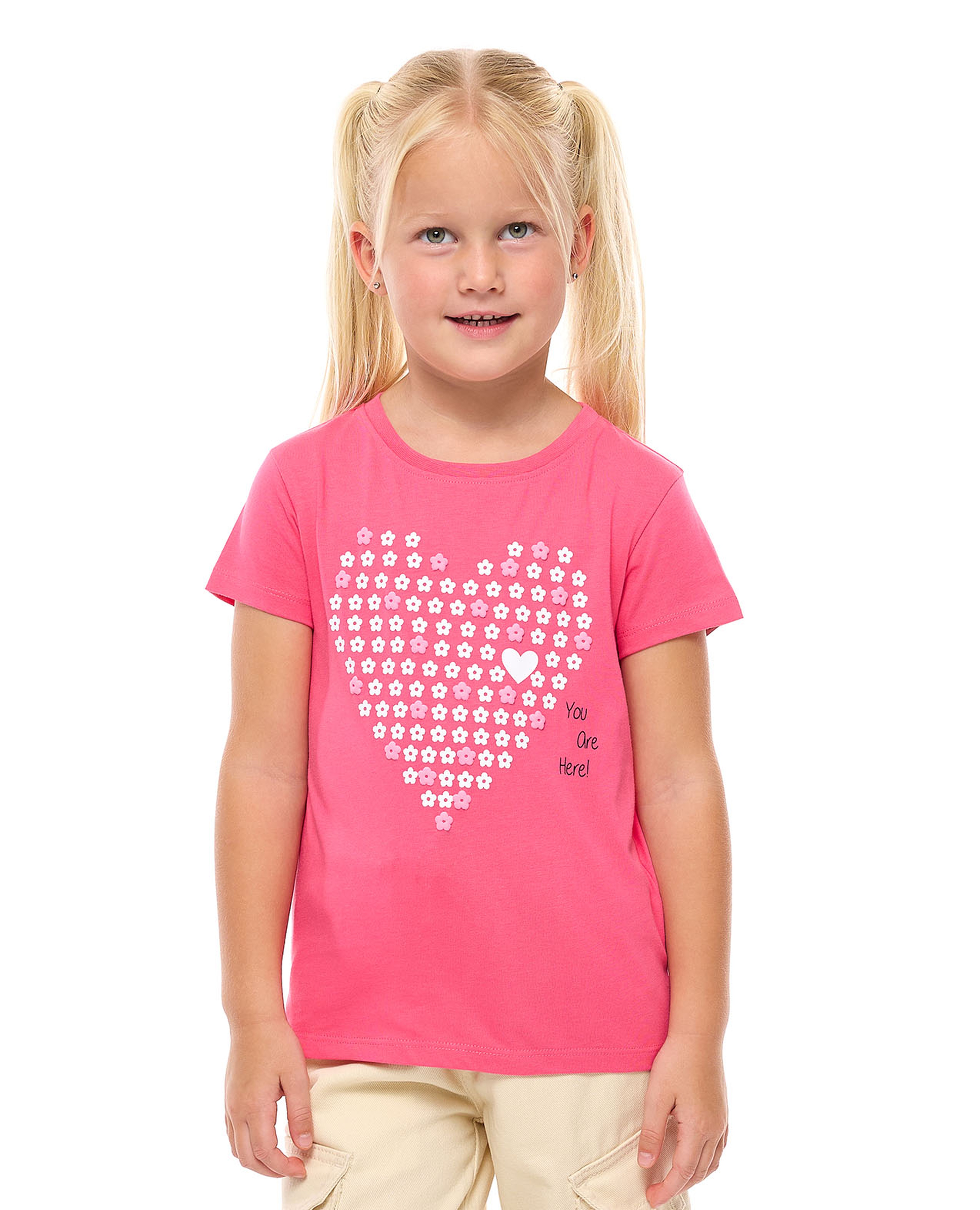 Printed T-Shirt with Crew Neck and Short Sleeves