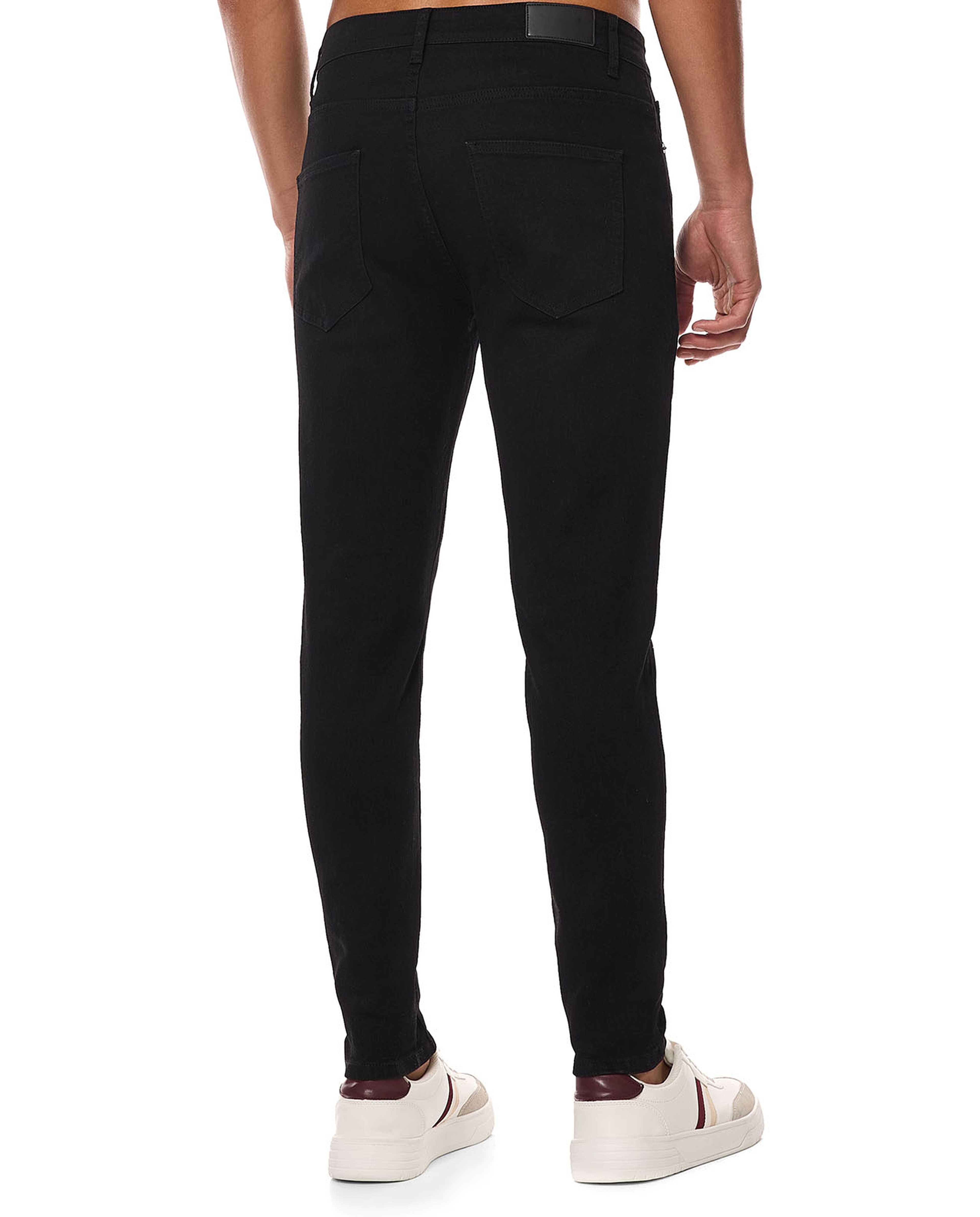 Solid Slim Fit Jeans with Button Closure
