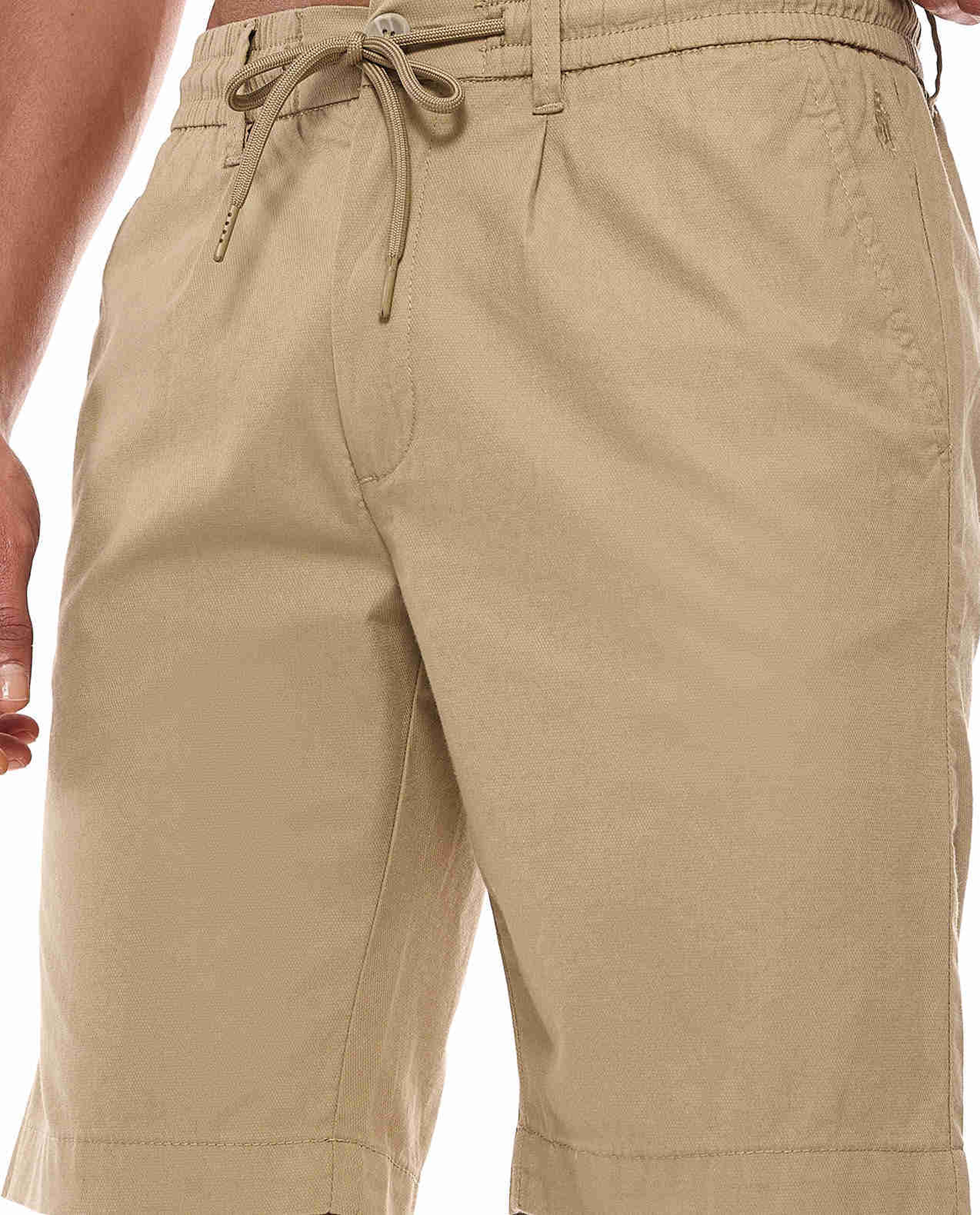 Solid Shorts with Drawstring Waist
