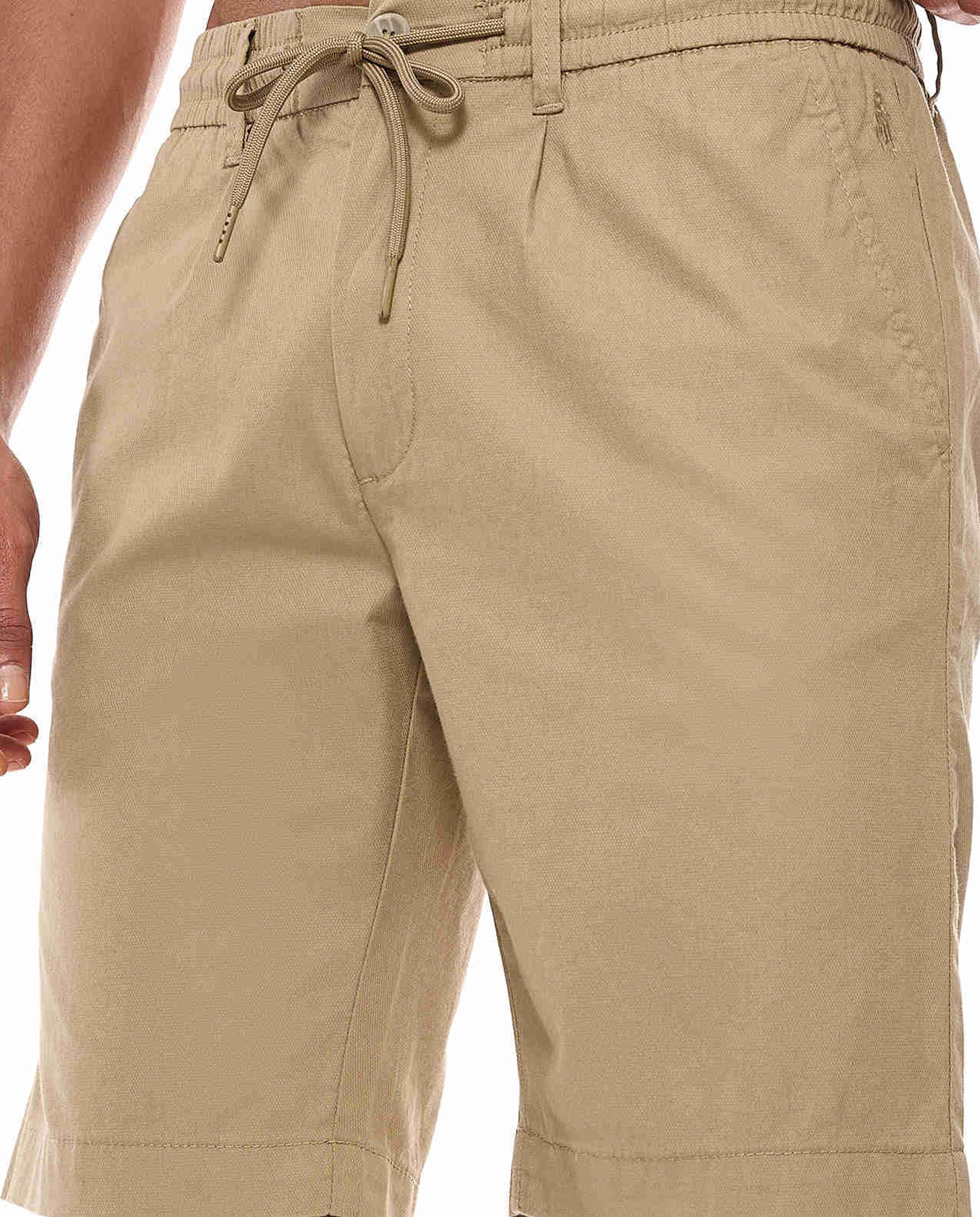 Solid Shorts with Drawstring Waist