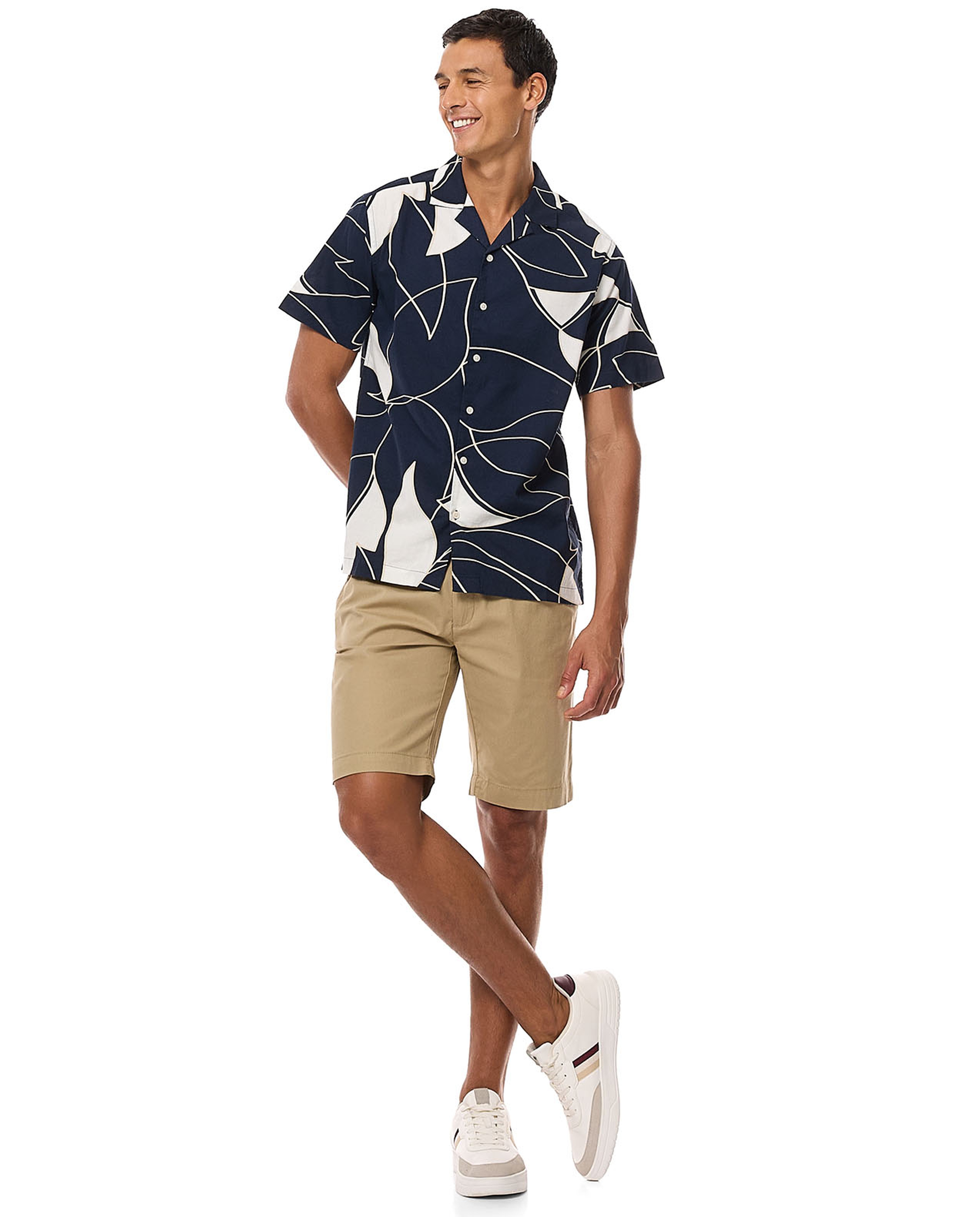 Solid Shorts with Drawstring Waist