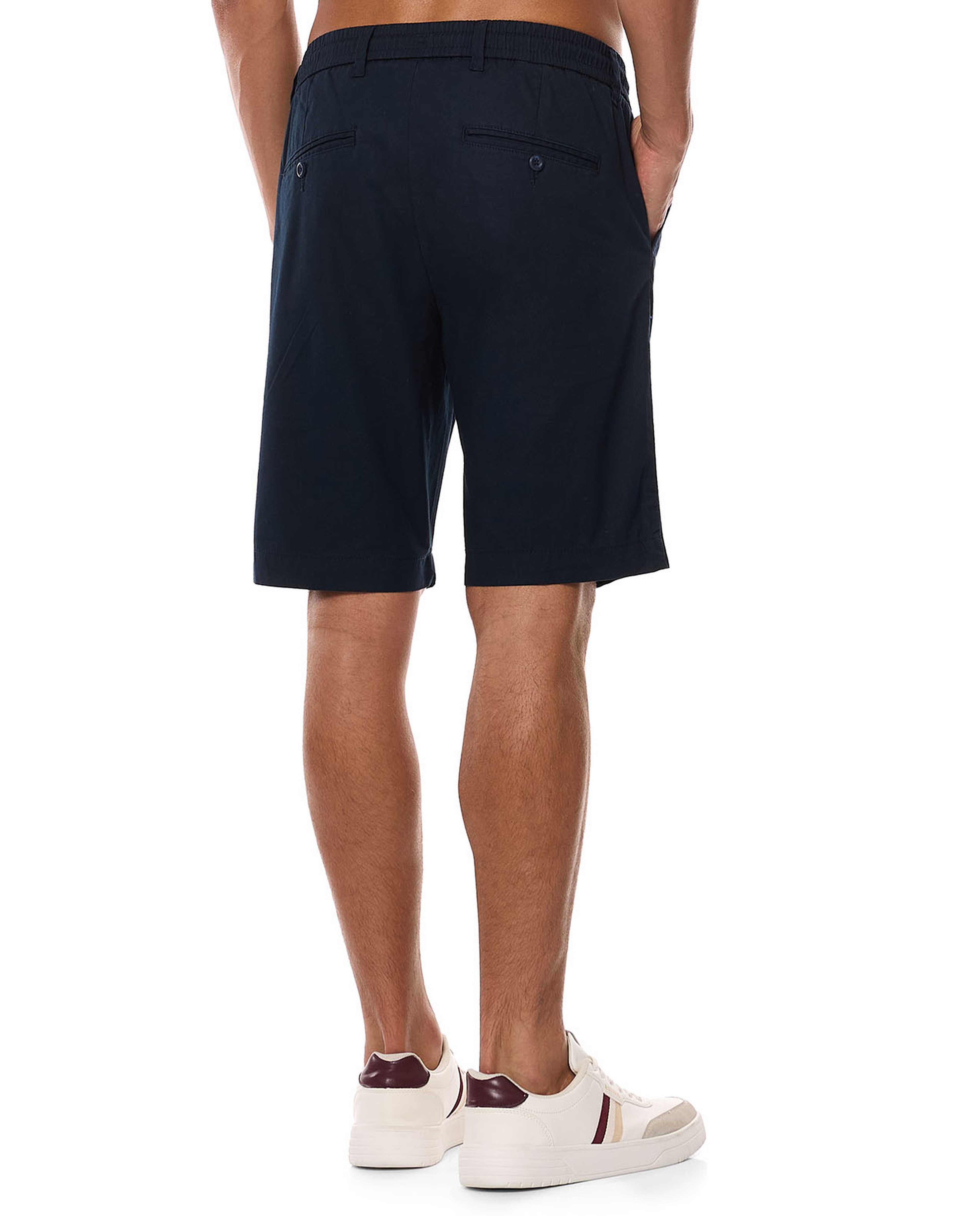 Solid Shorts with Drawstring Waist