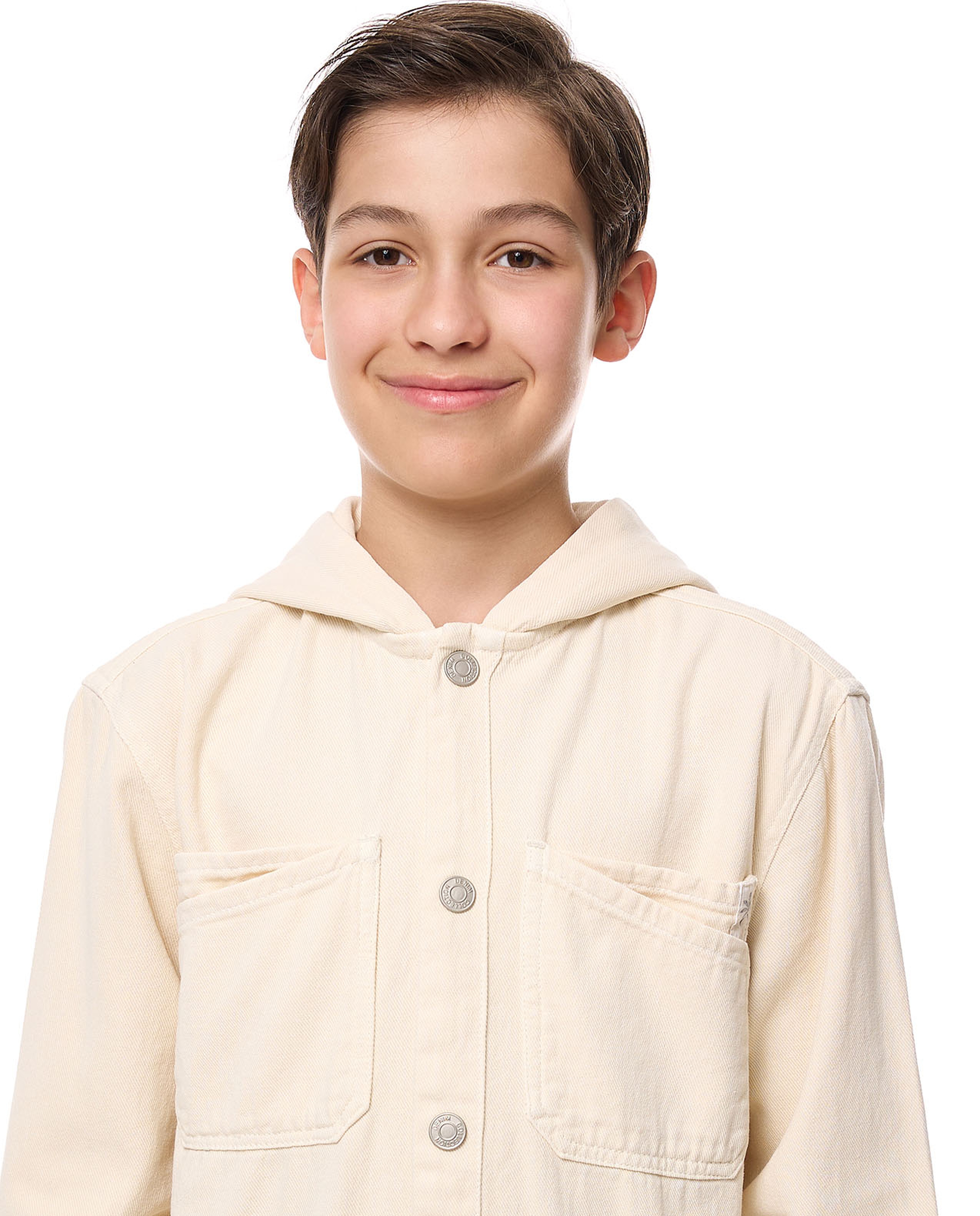 Pocket Detail Hooded Shirt with Long Sleeves