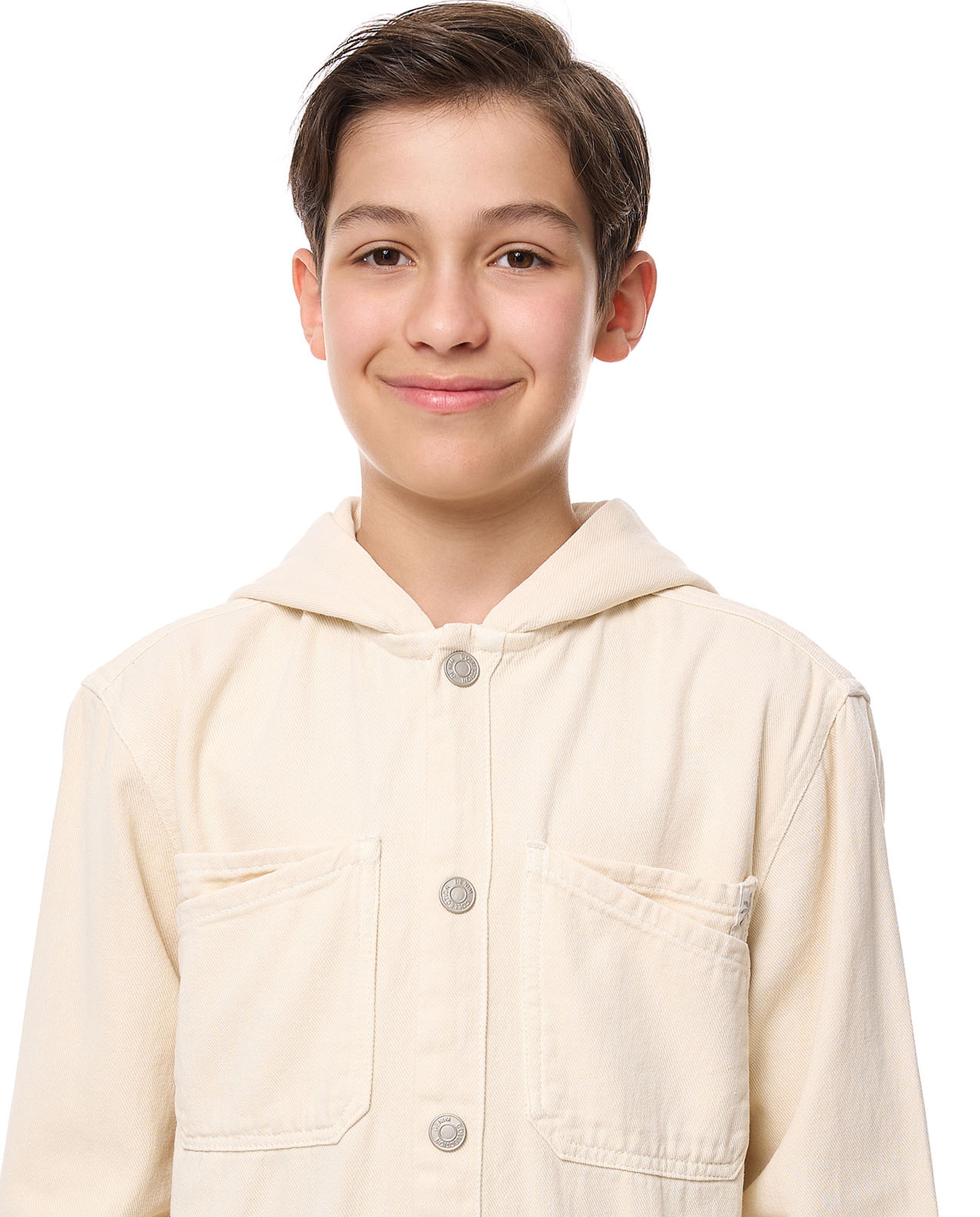 Pocket Detail Hooded Shirt with Long Sleeves