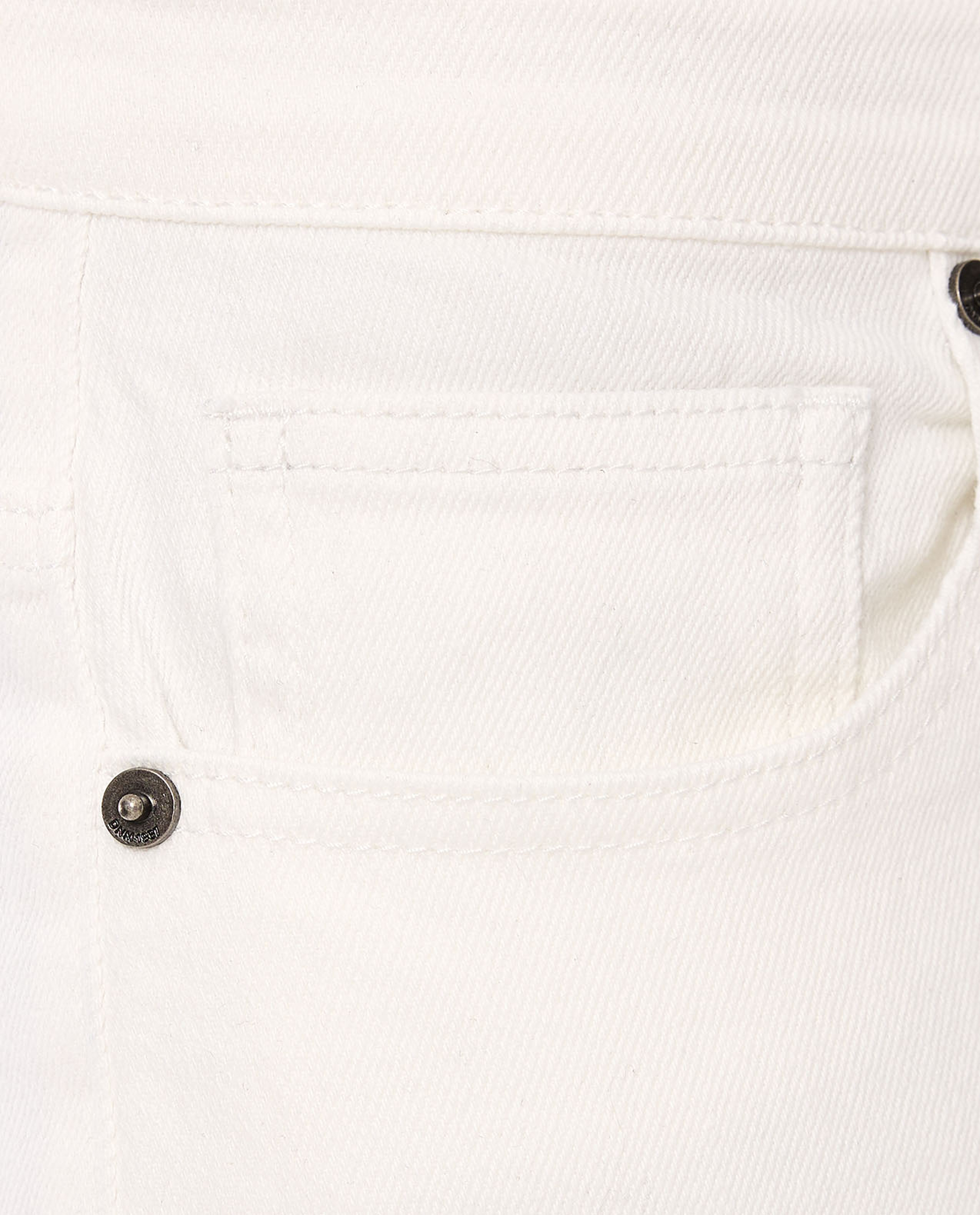 Solid Slim Fit Jeans with Button Closure