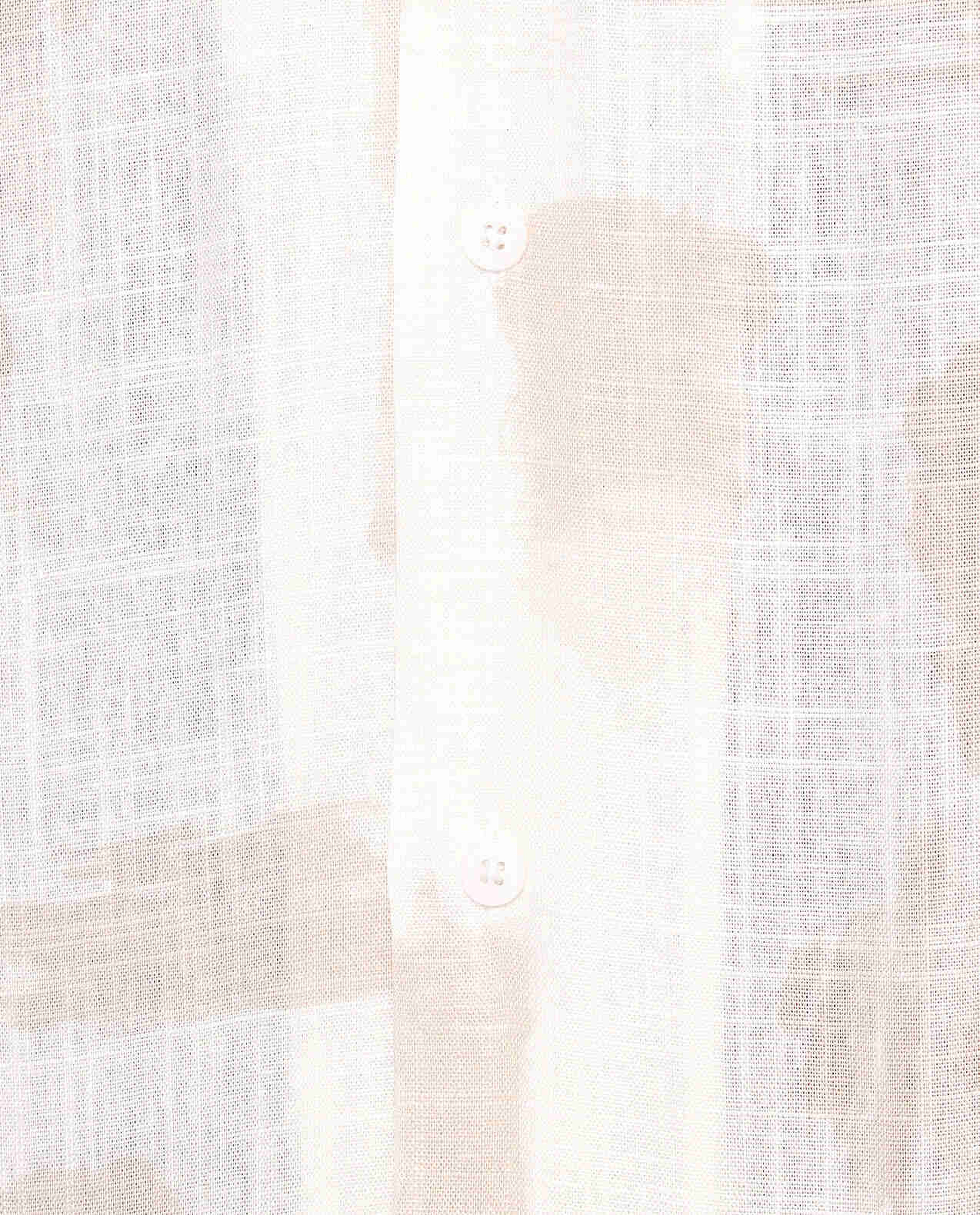 Patterned Shirt with Revere Collar and Short Sleeves