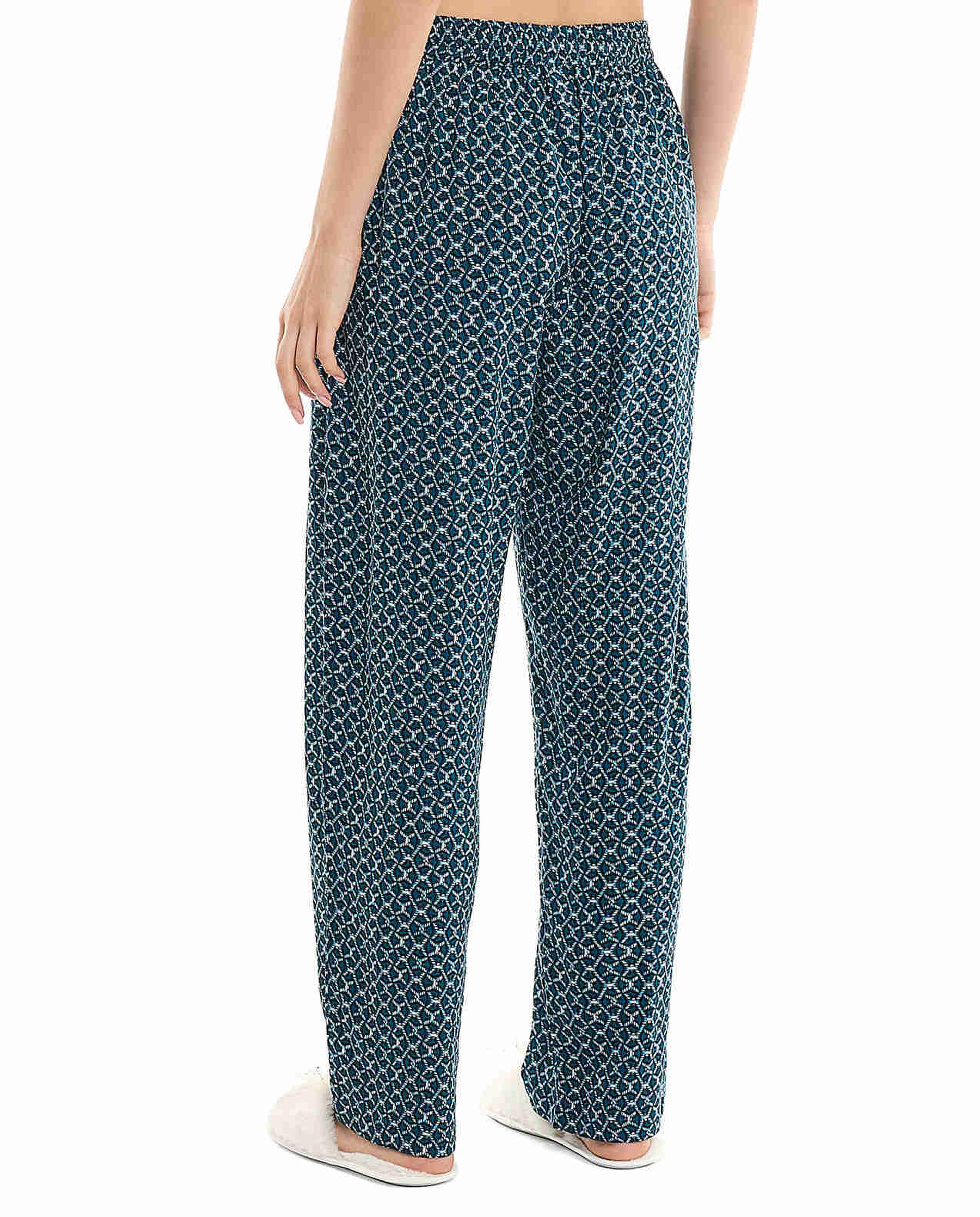 Patterned Lounge Pants with Drawstring Waist