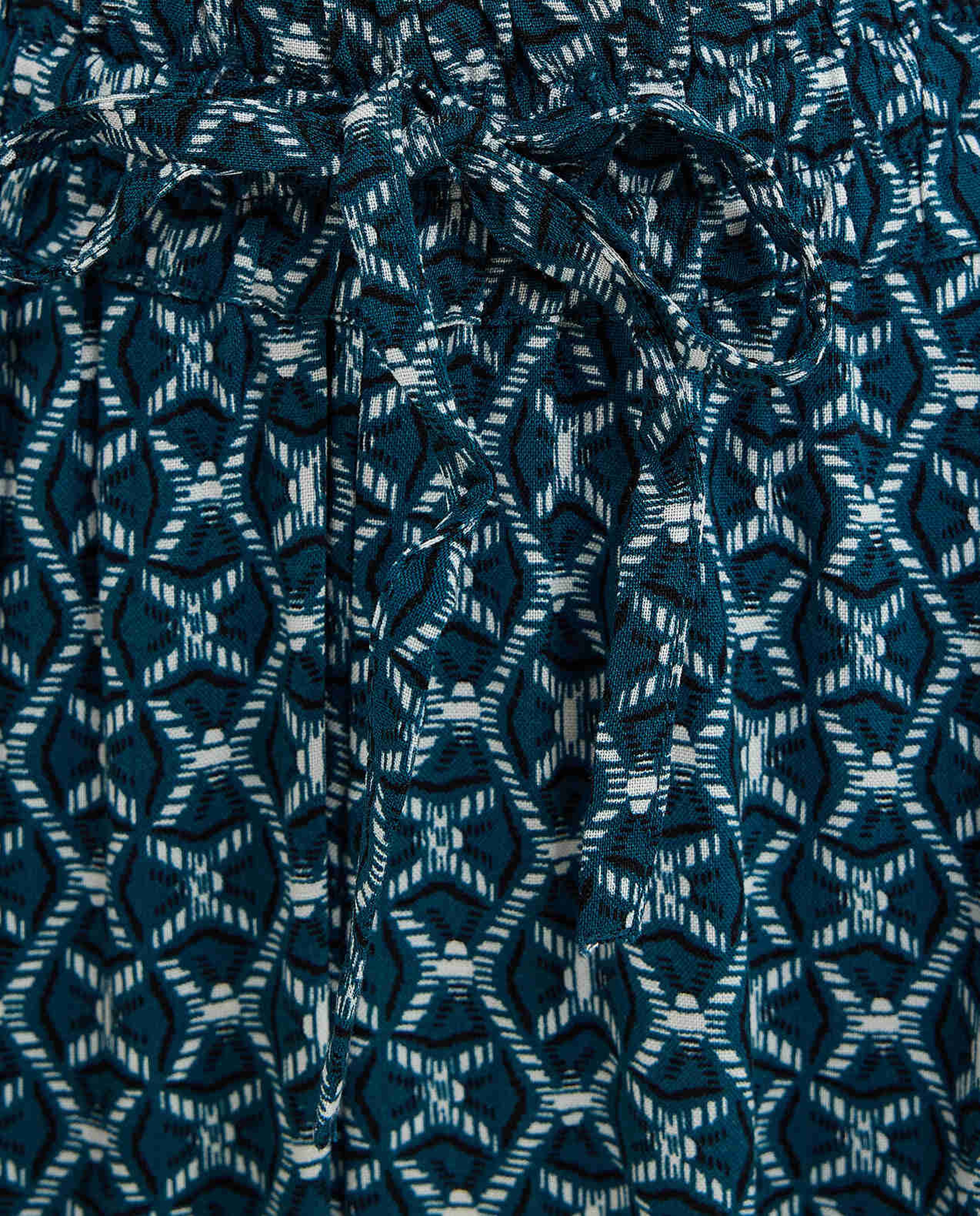 Patterned Lounge Pants with Drawstring Waist