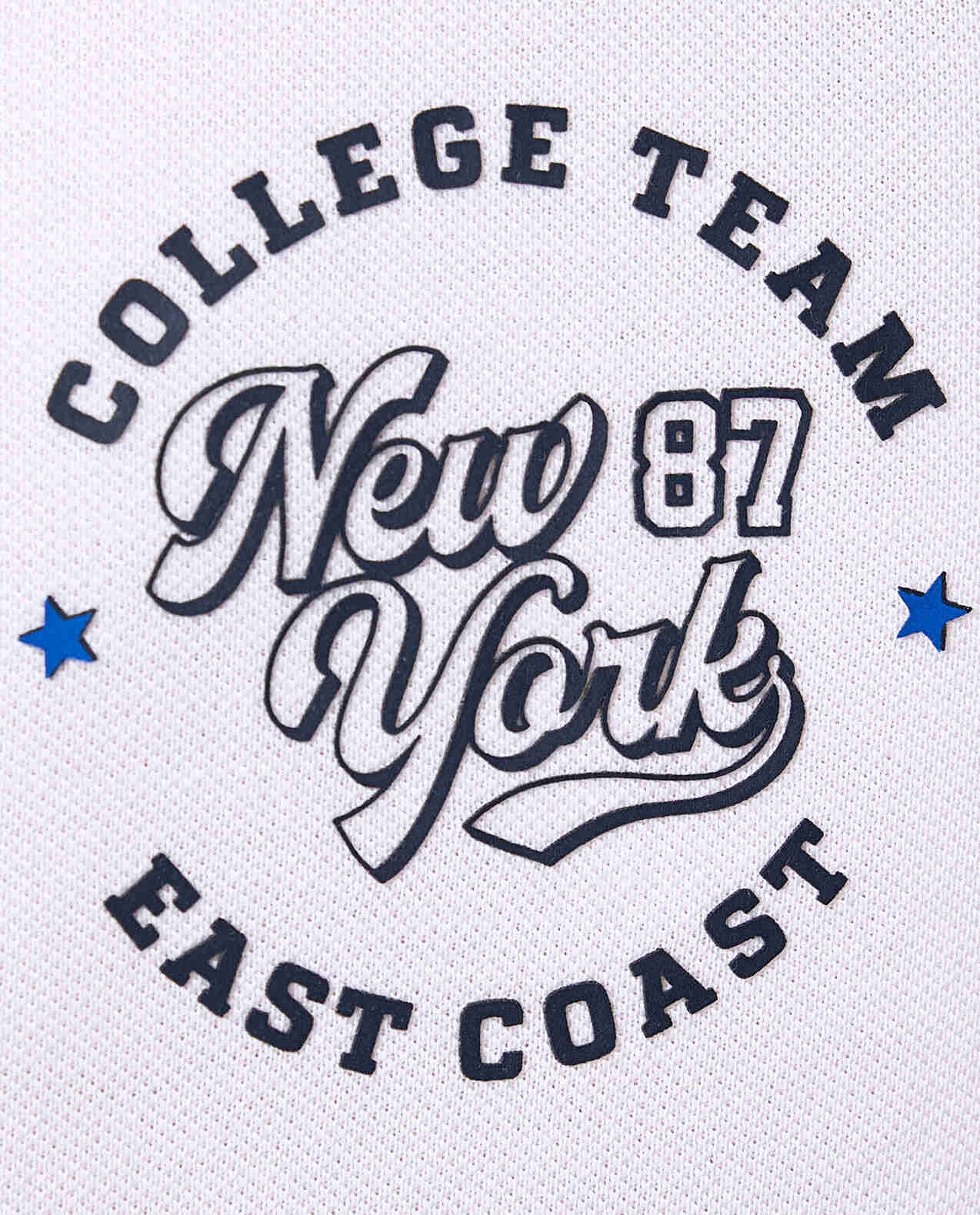 Printed Polo T-Shirt with Short Sleeves