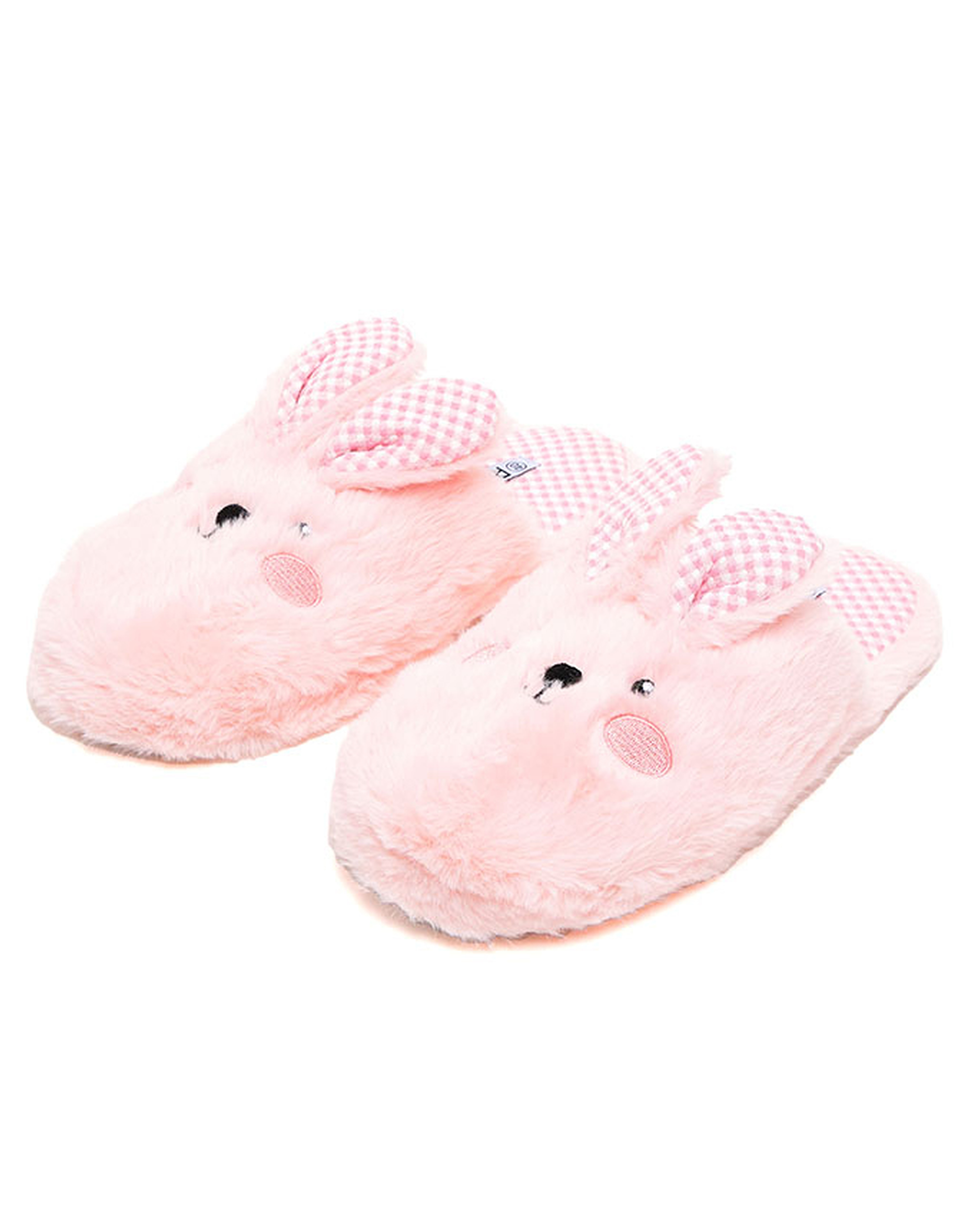 Appliqued Plush Bedroom Slippers
