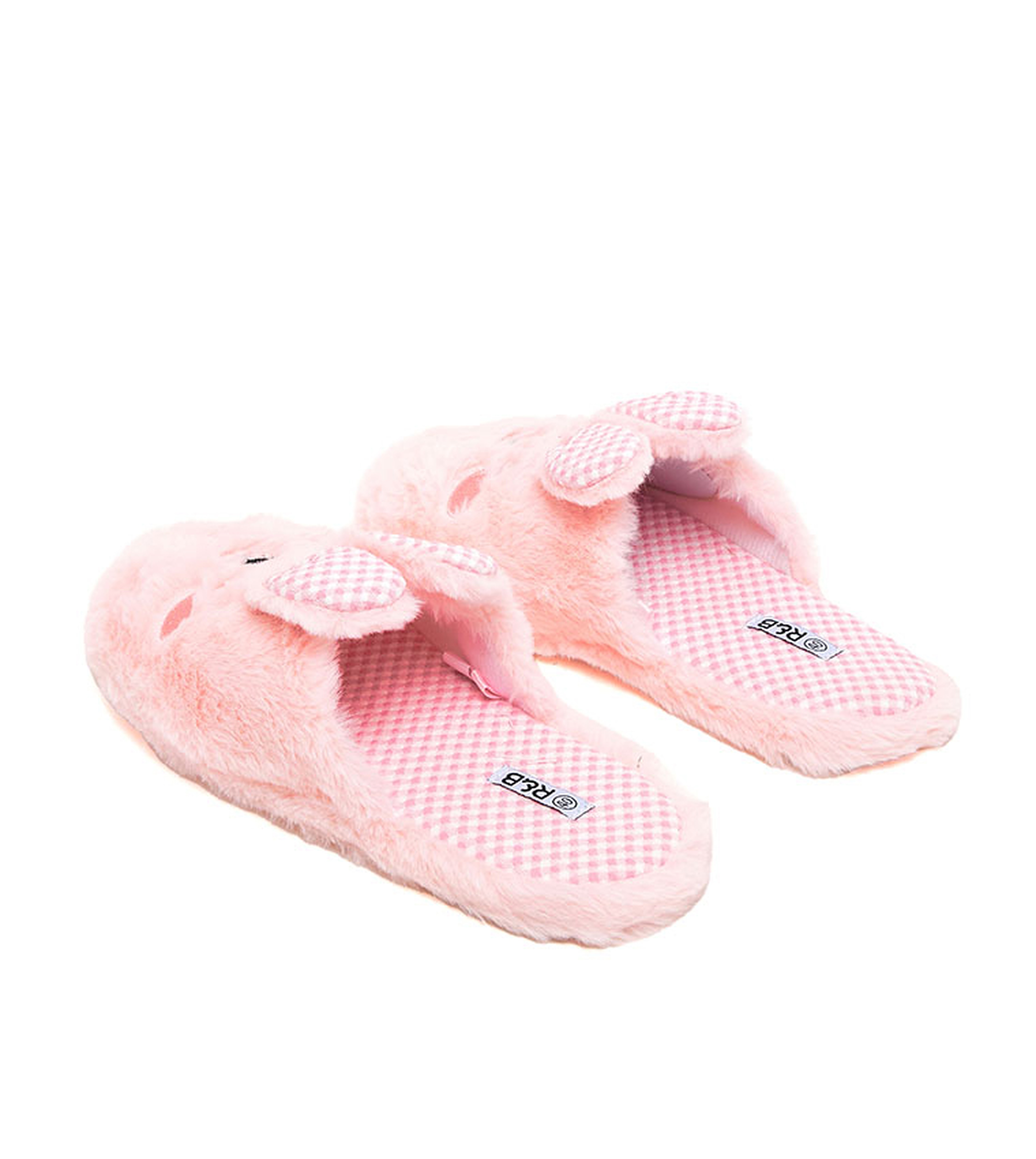 Appliqued Plush Bedroom Slippers