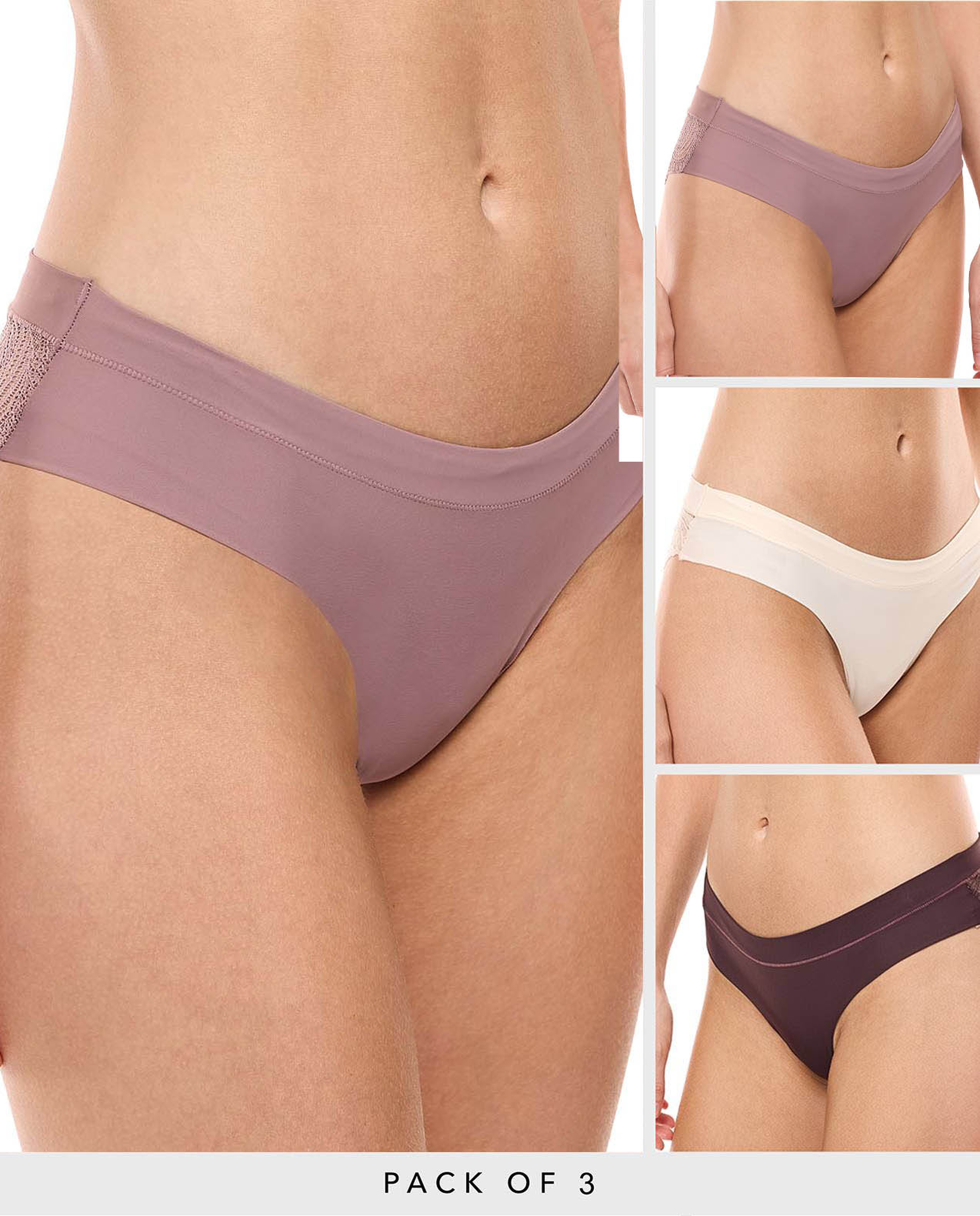 3 Pack Seamless Bikini Briefs