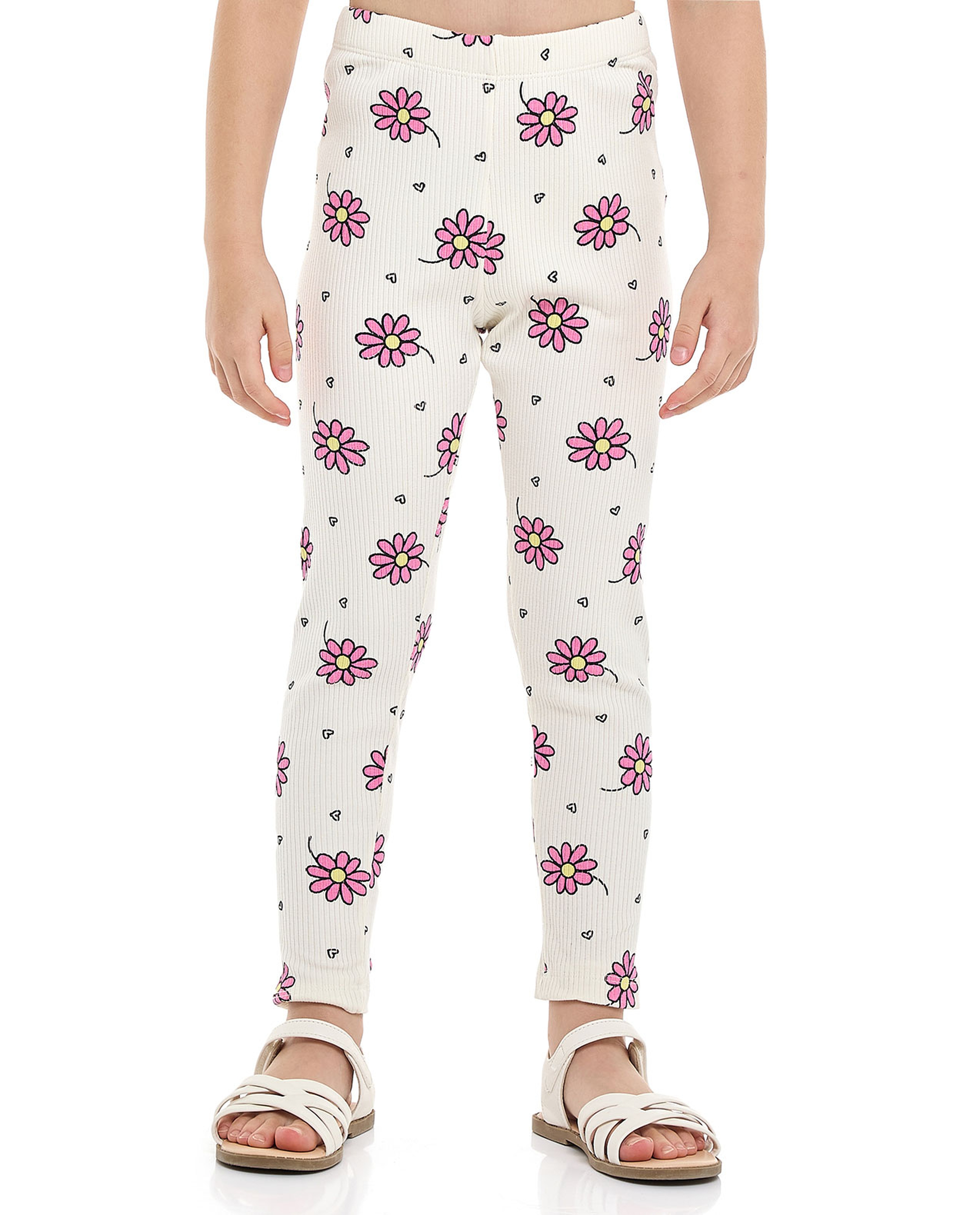 2 Pack Leggings with Elastic Waist