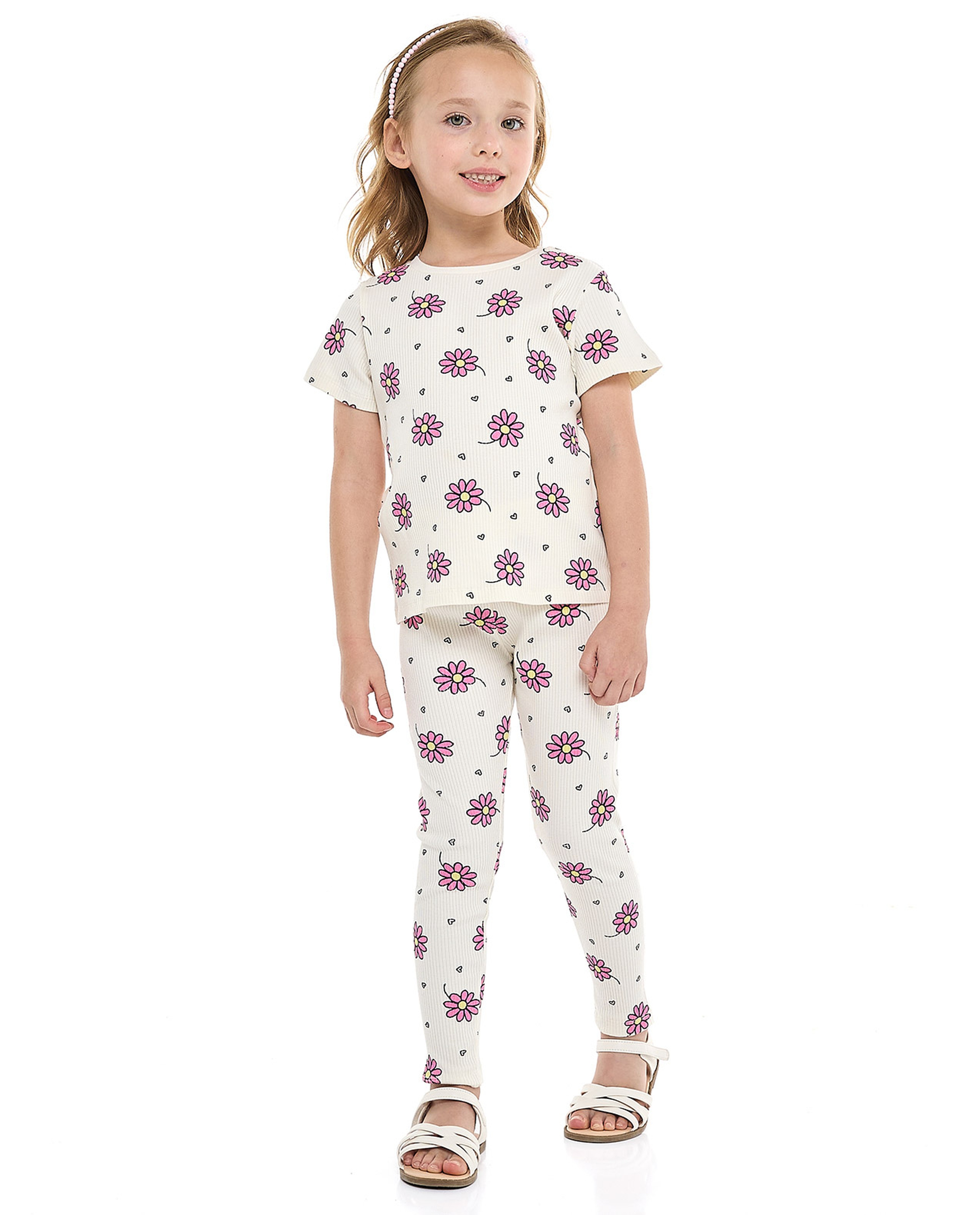 2 Pack Leggings with Elastic Waist