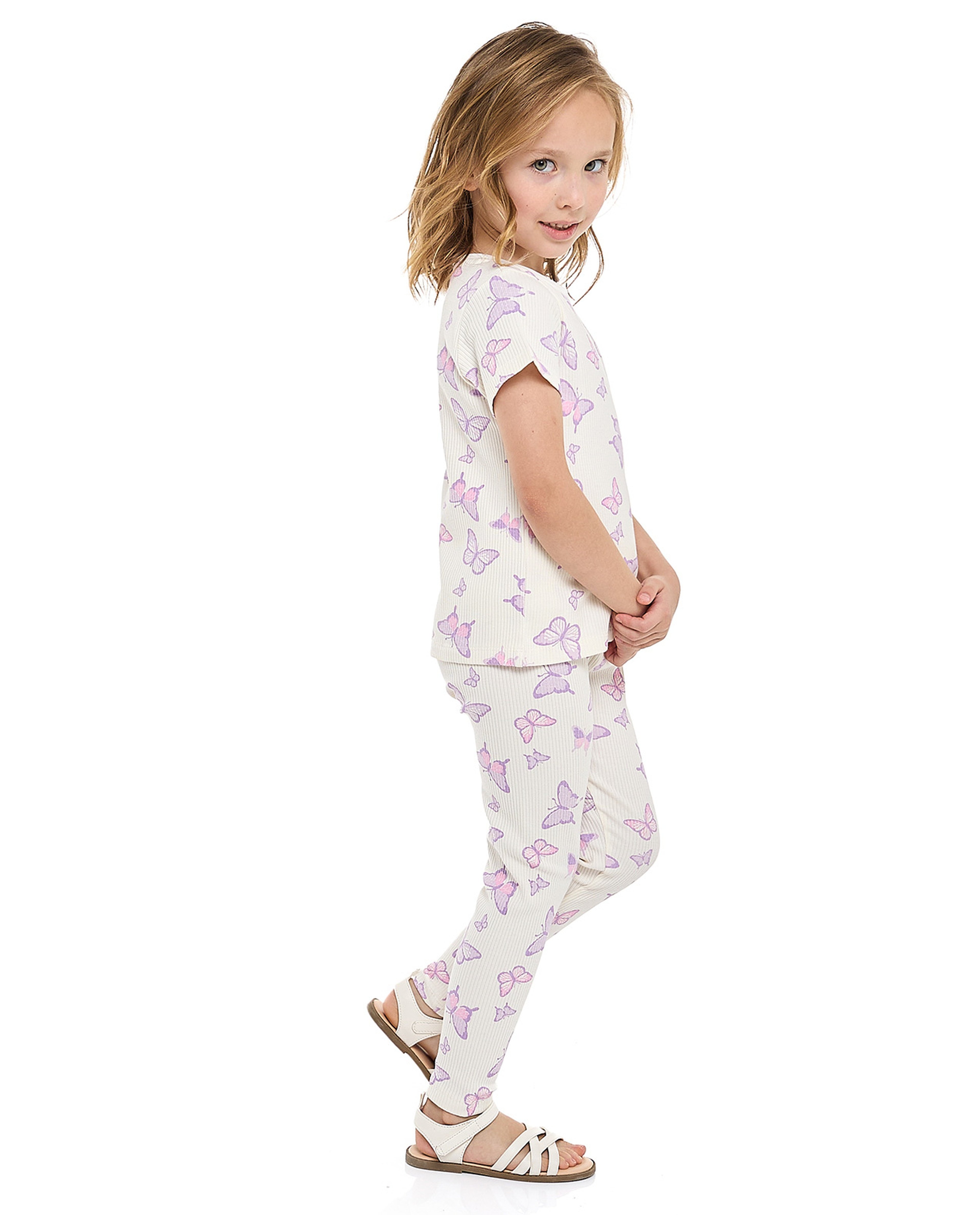 2 Pack Leggings with Elastic Waist