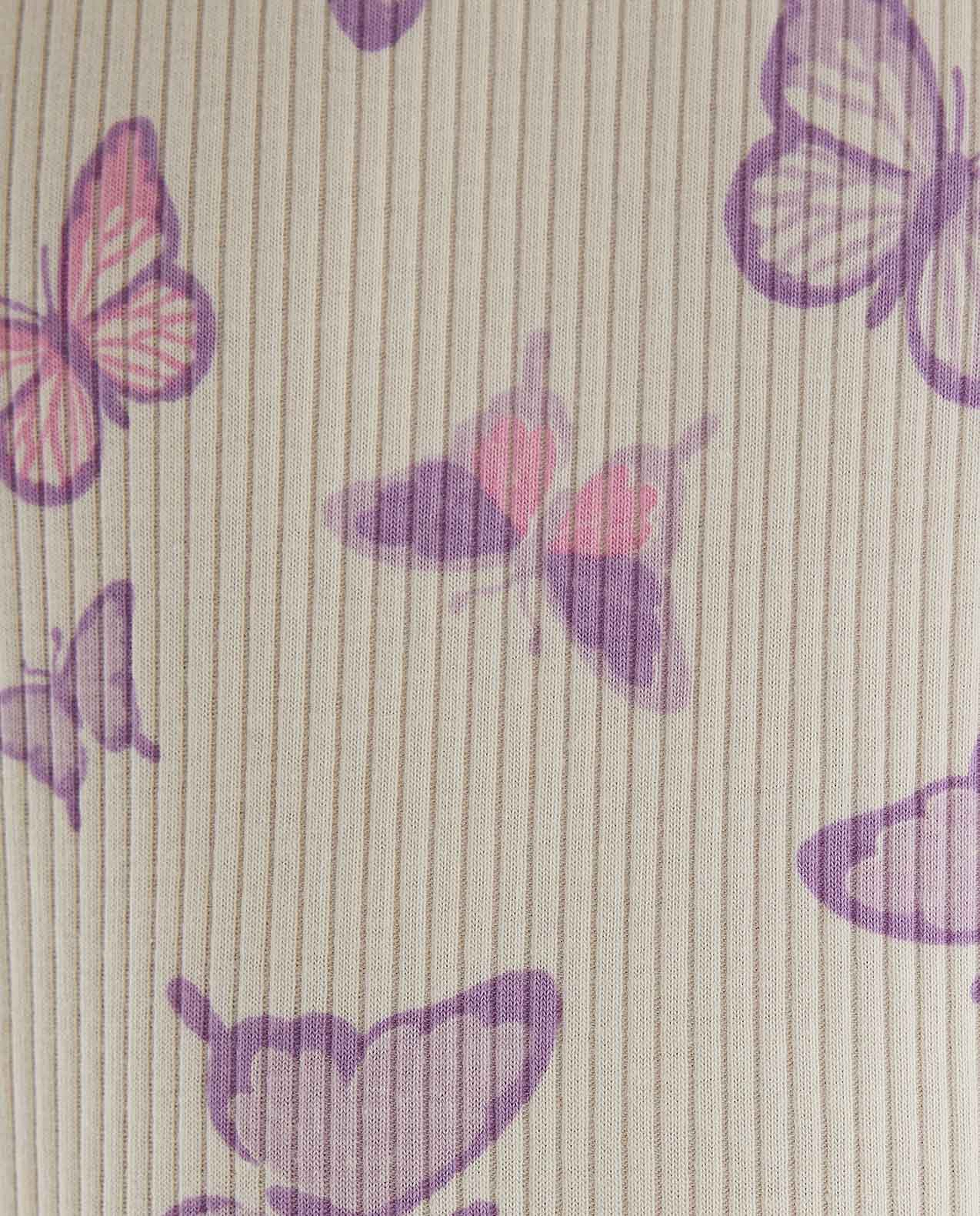 Printed Top with Crew Neck and Short Sleeves