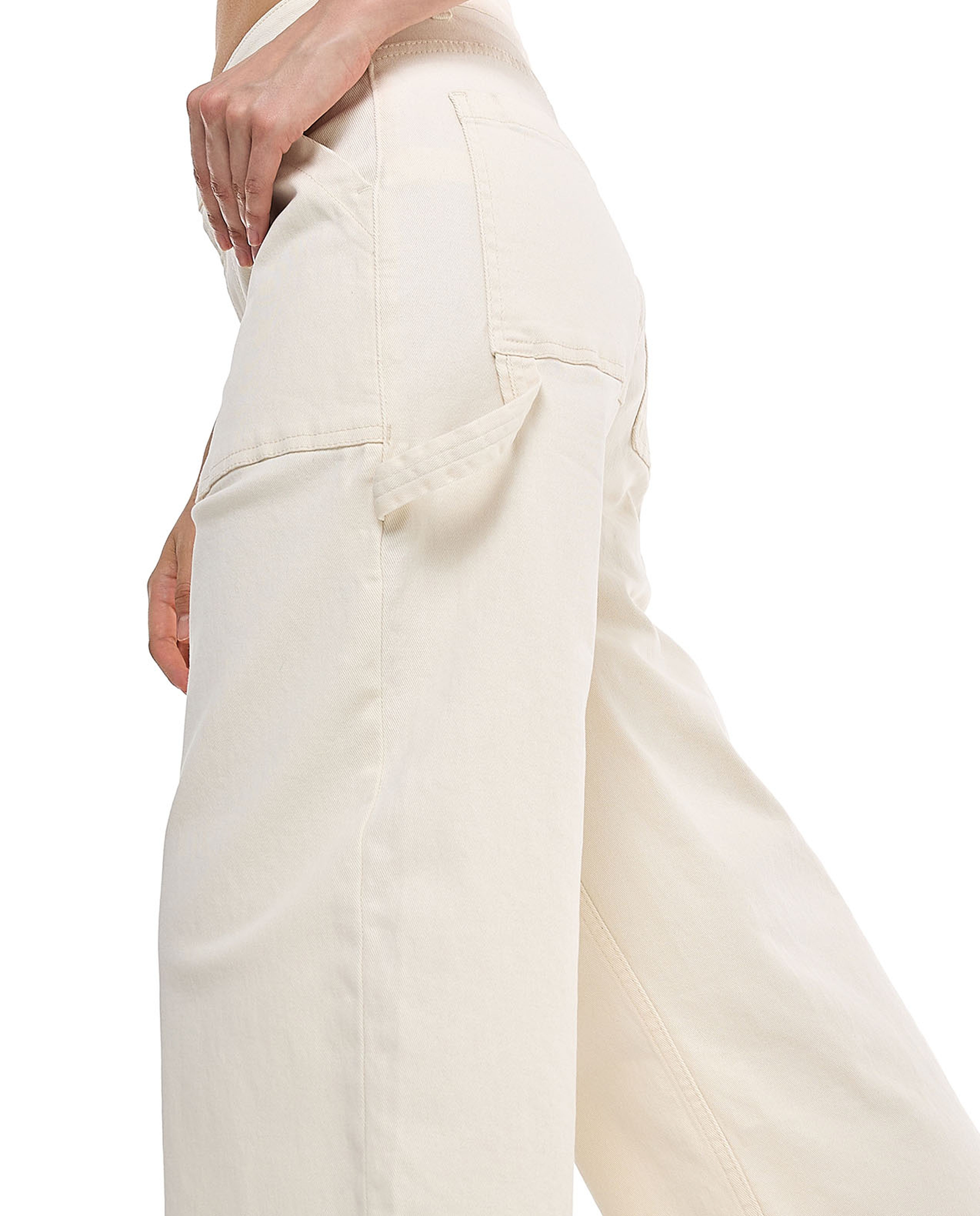 Solid Straight Fit Jeans with Button Closure