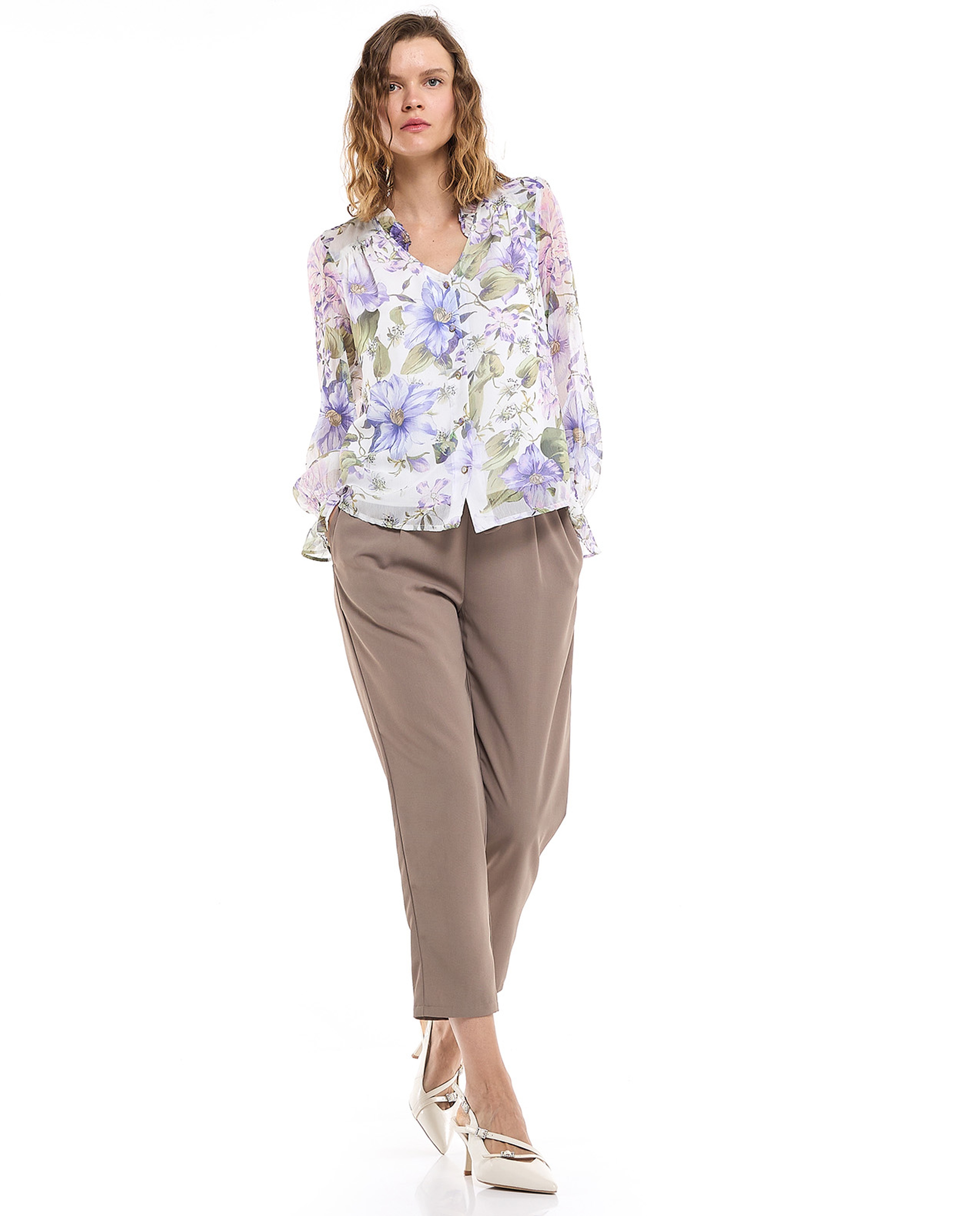 Solid Tapered Fit Pants with Drawstring Waist