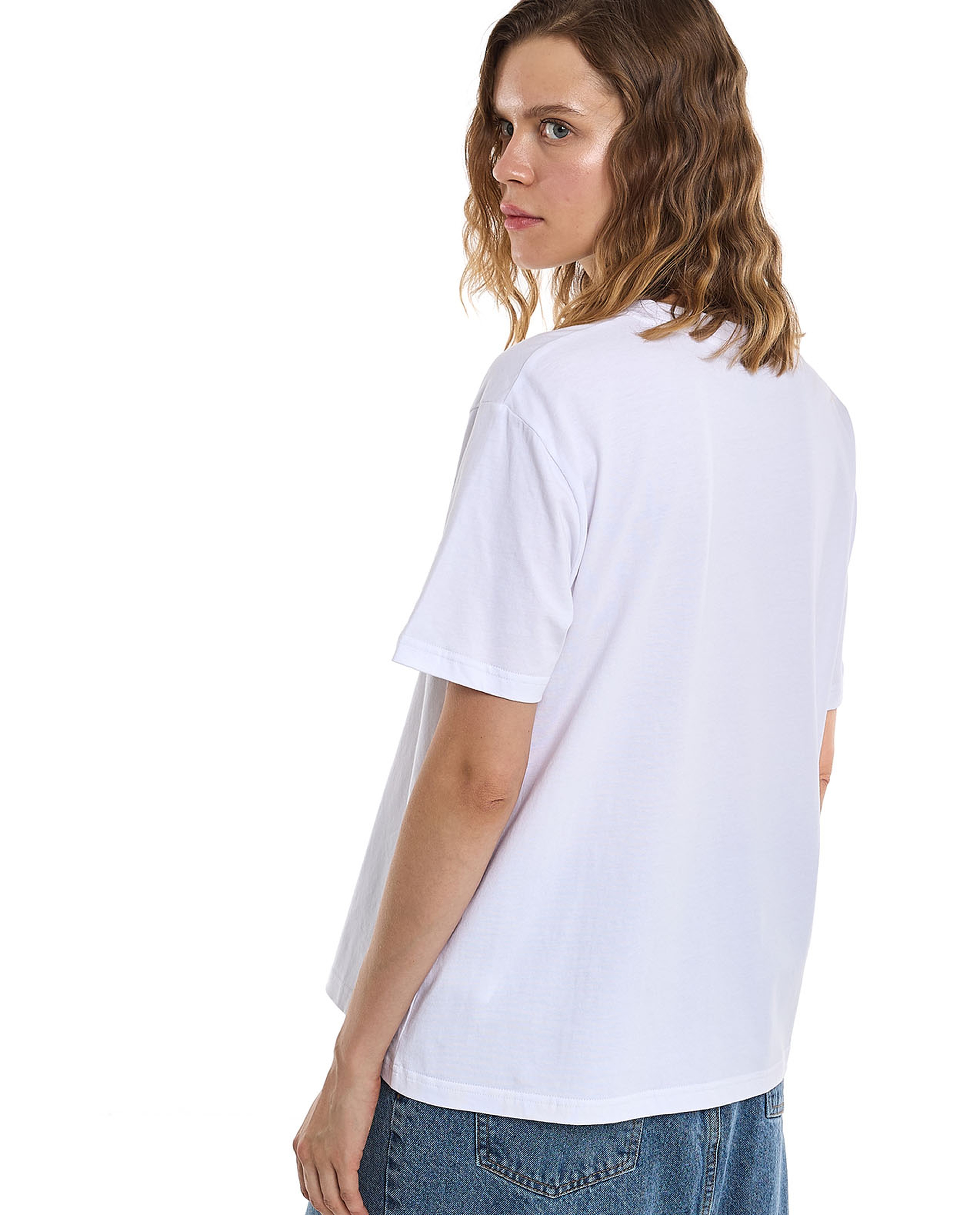 Graphic Print T-Shirt with Crew Neck and Short Sleeves