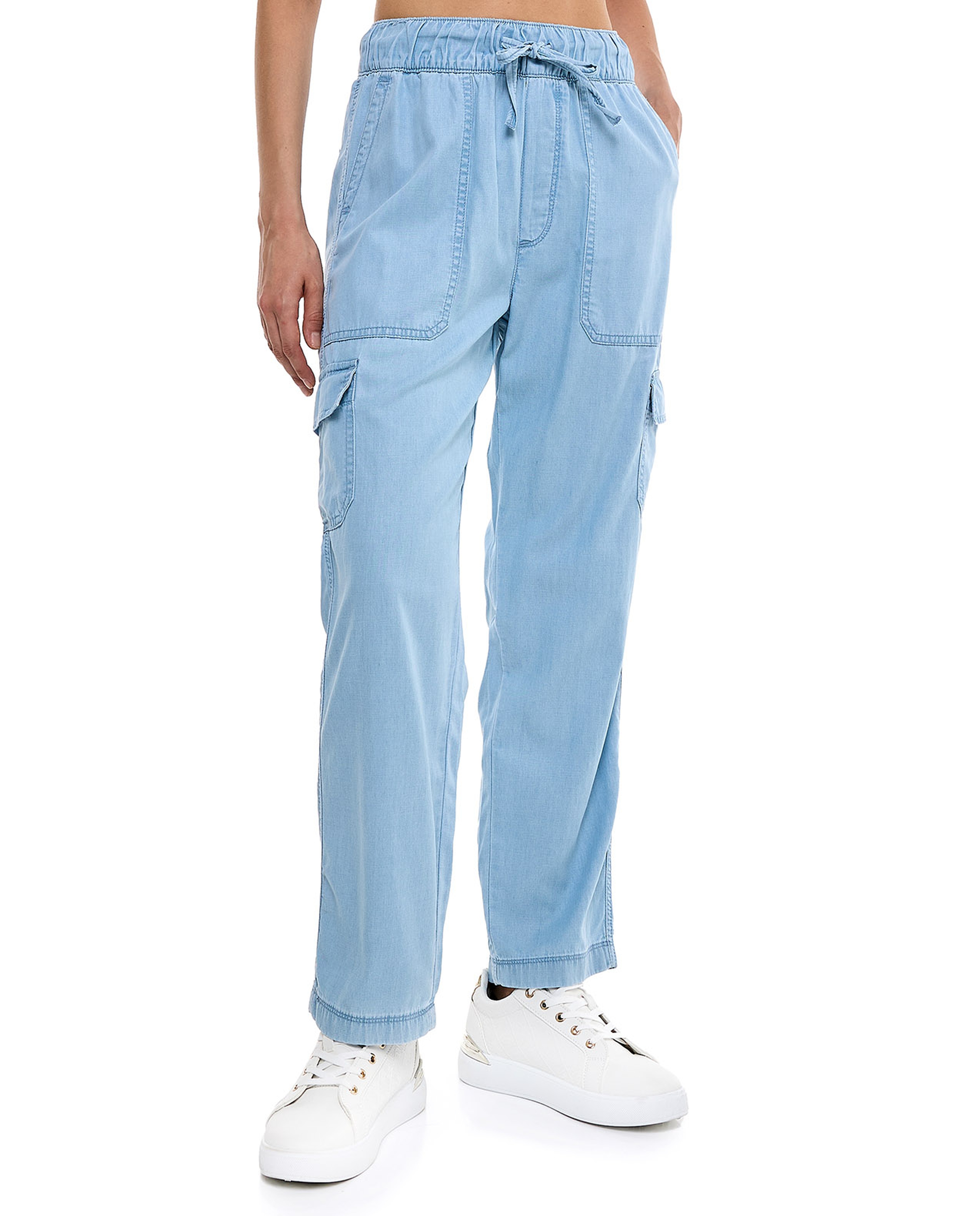 بنطال كارغو برباط على الخصر