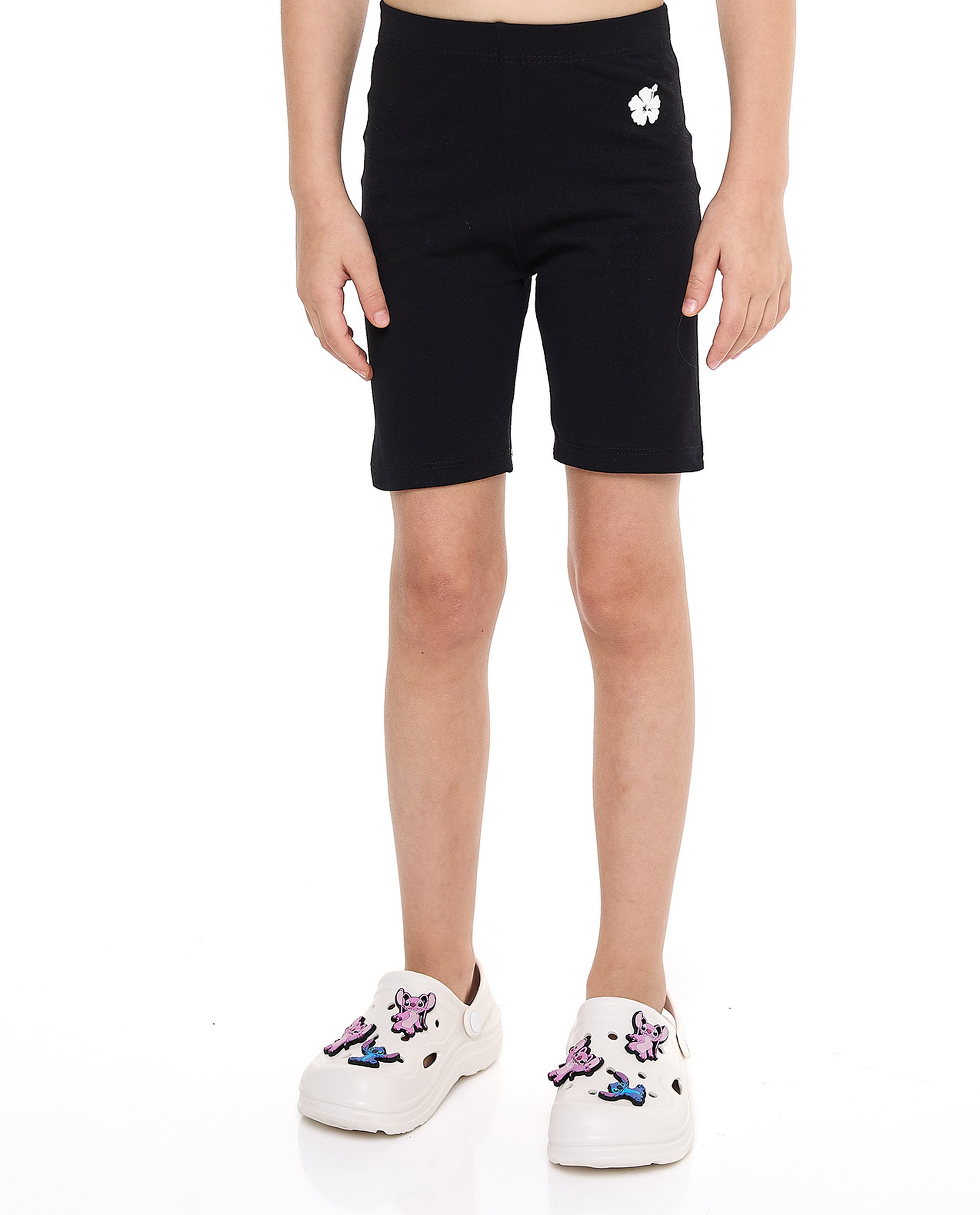 Knit Shorts with Elastic Waist