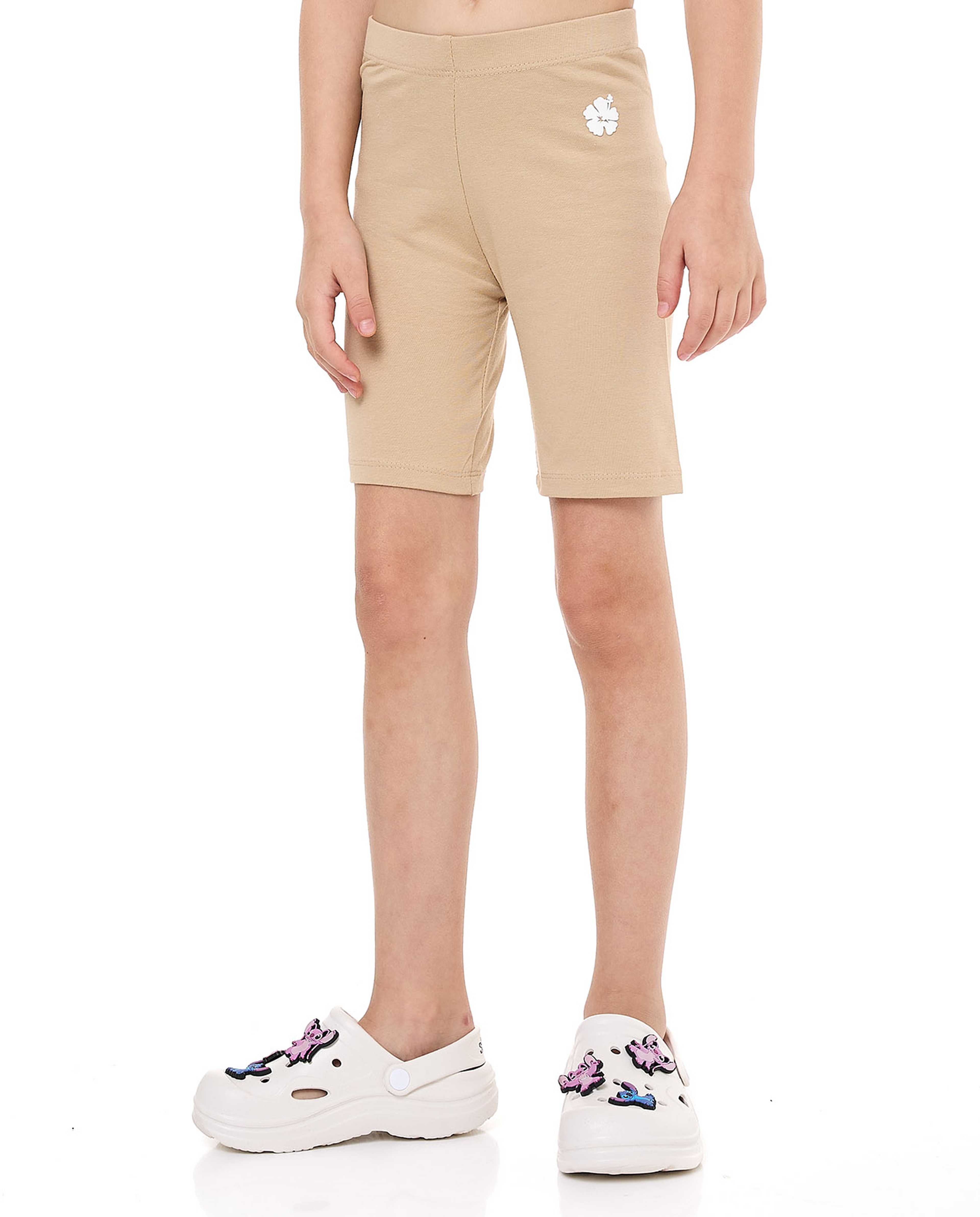 Knit Shorts with Elastic Waist