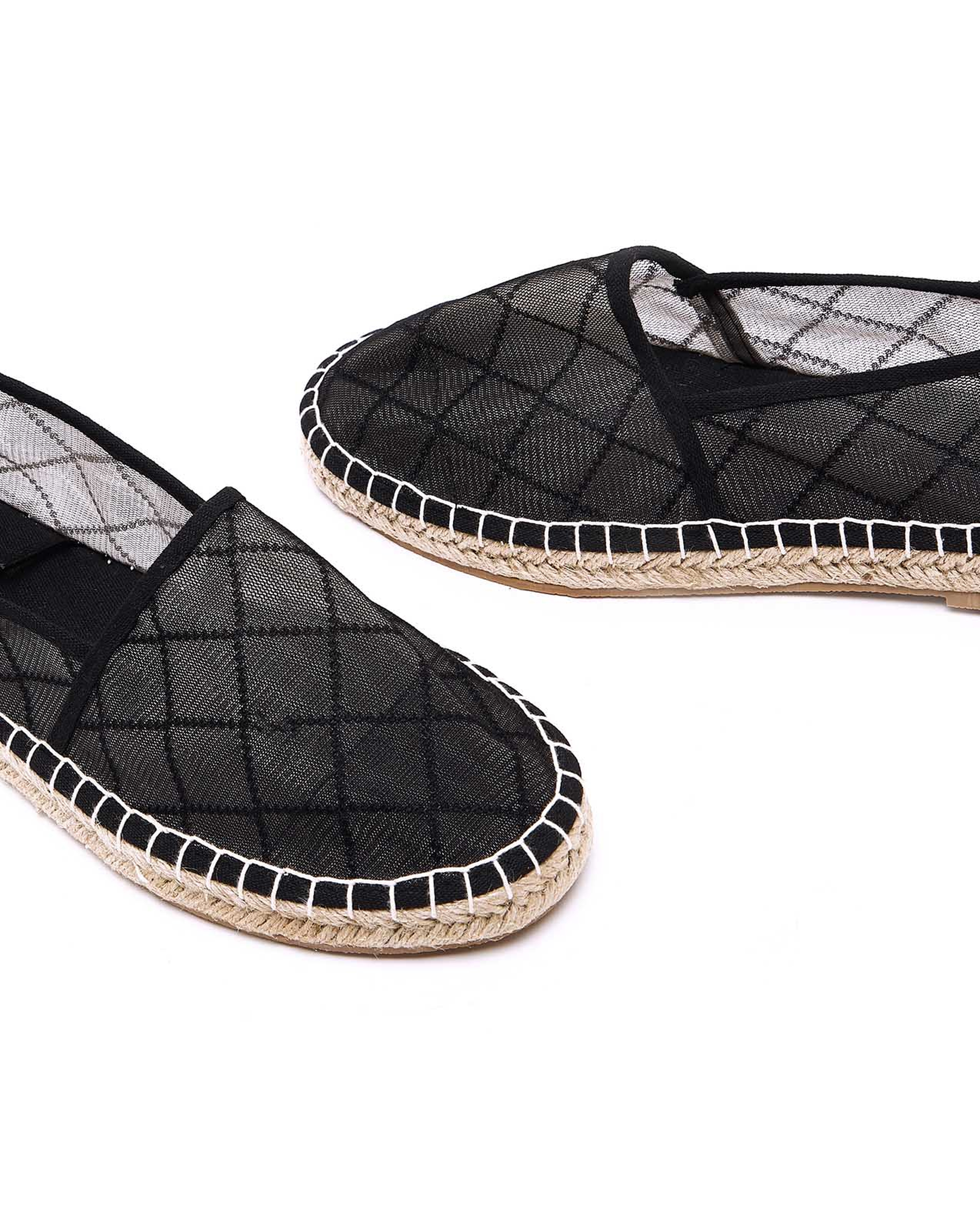 Mesh Slip On Espadrille Shoes