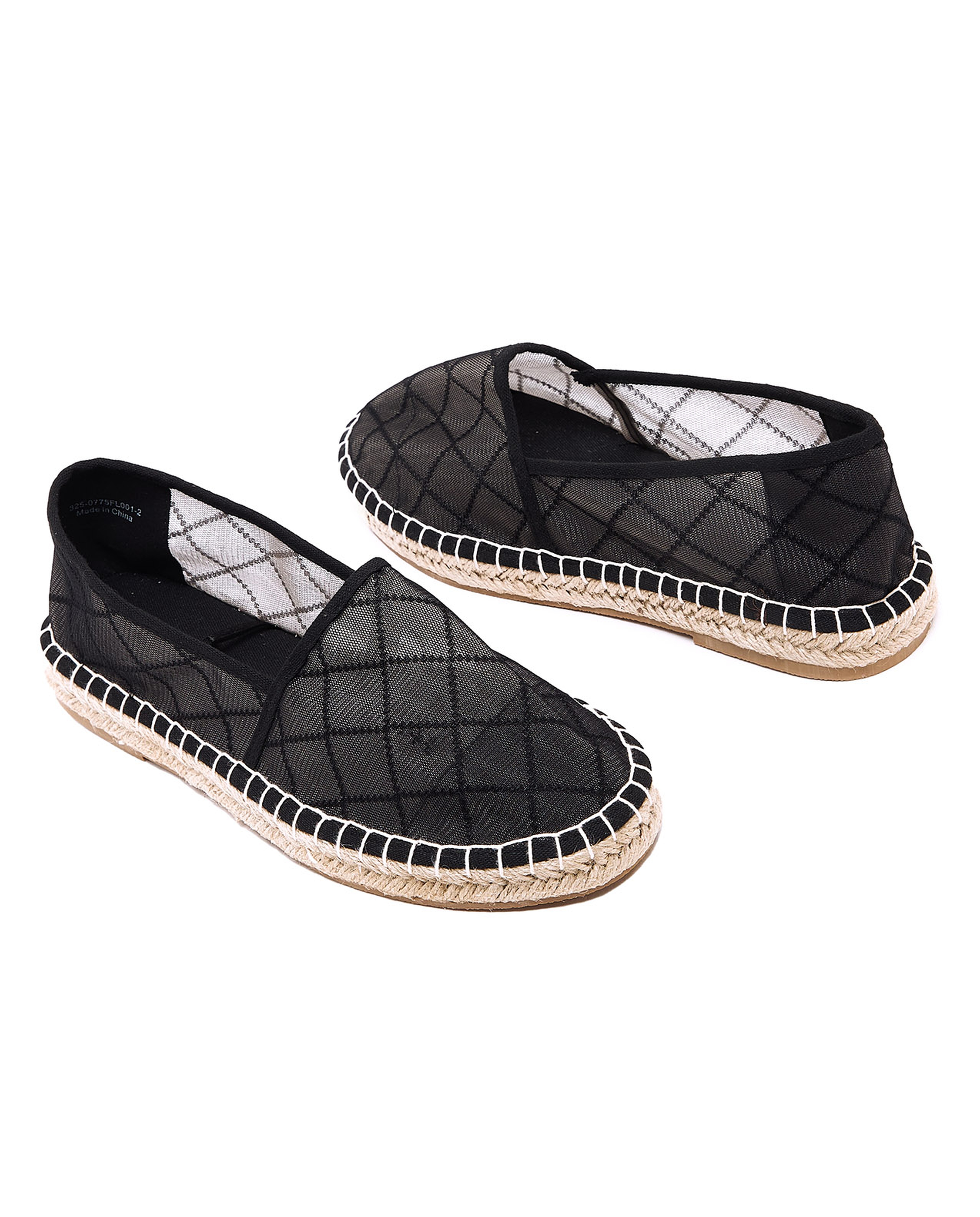 Mesh Slip On Espadrille Shoes