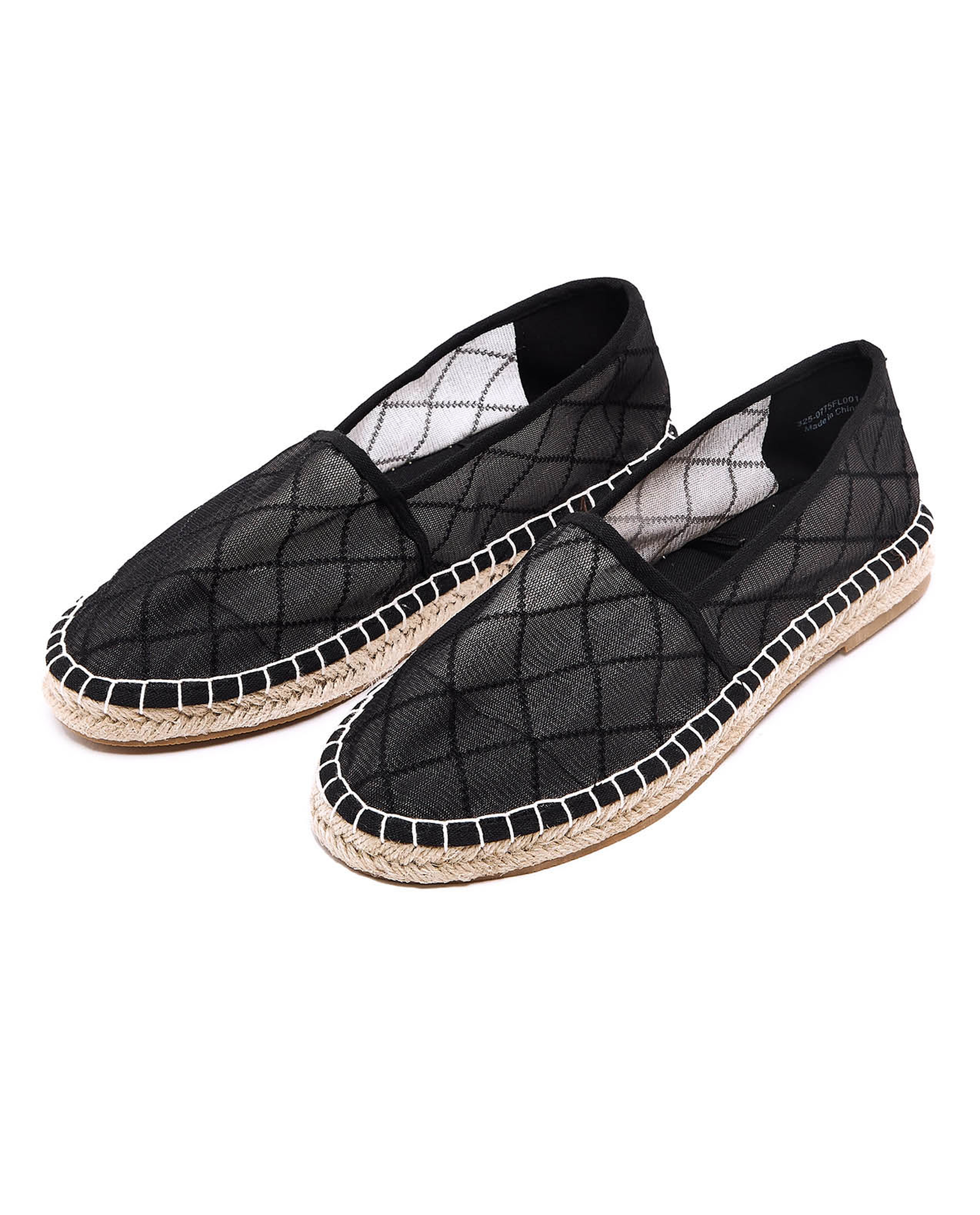 Mesh Slip On Espadrille Shoes