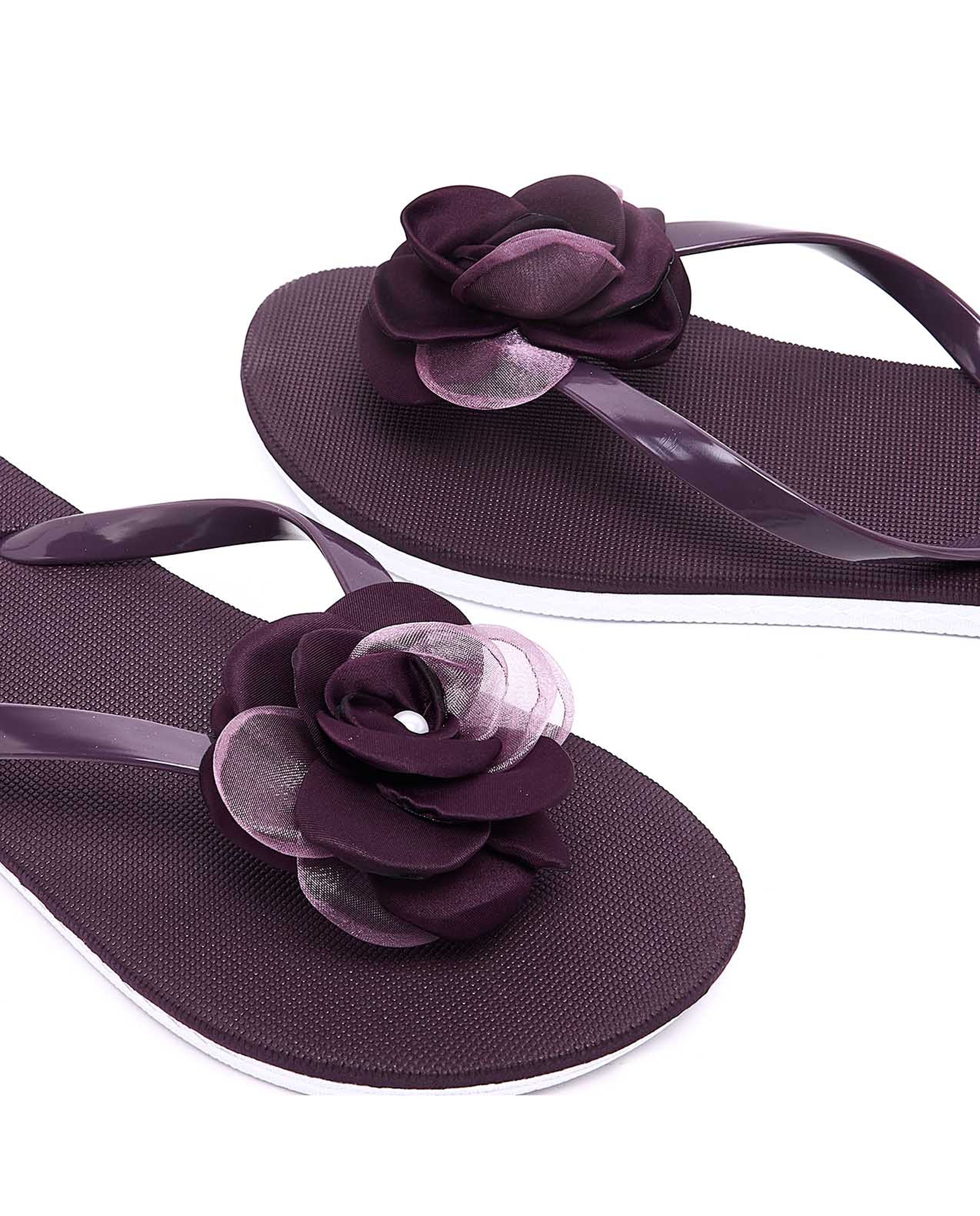 Appliqued Thong Flip-Flops