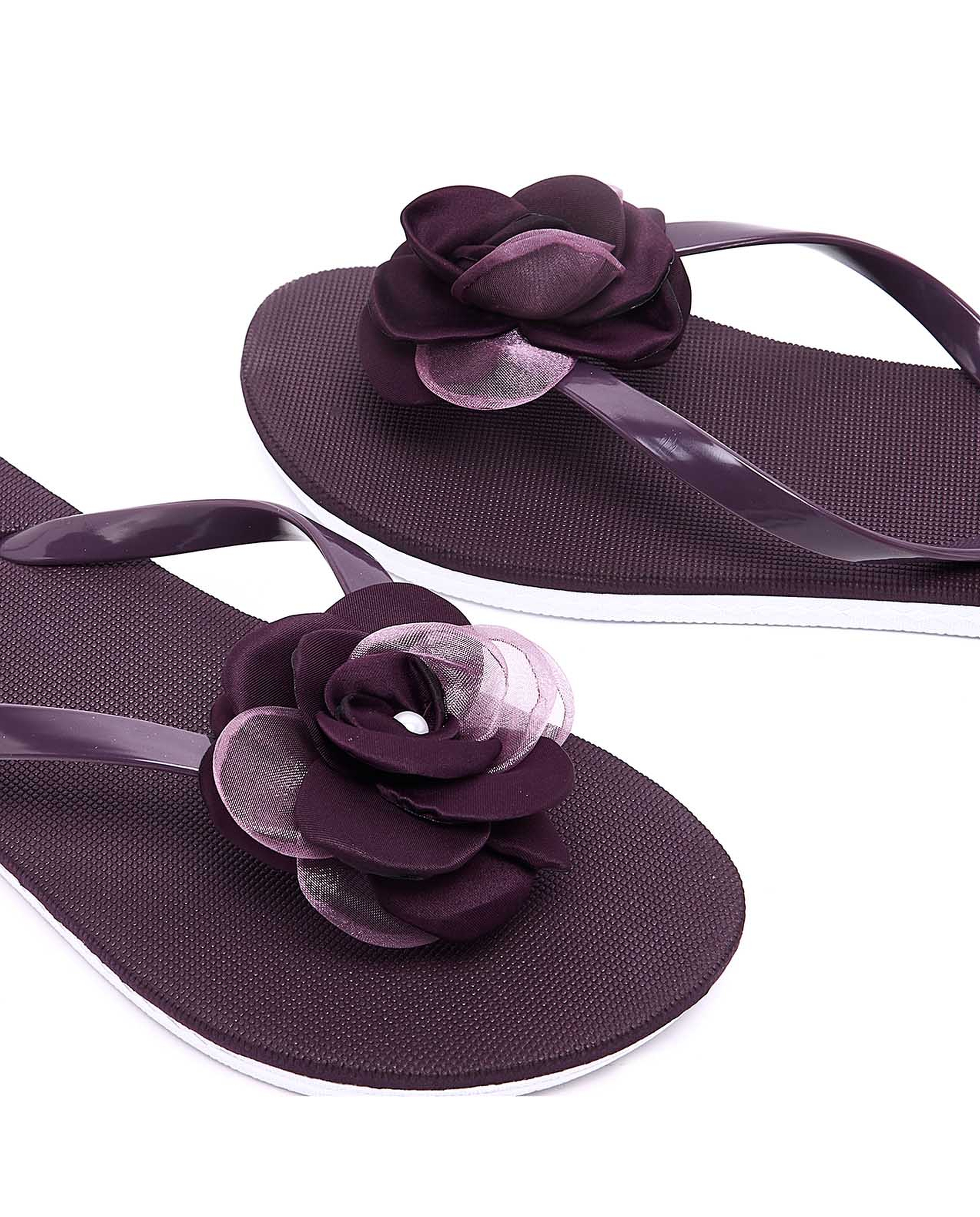 Appliqued Thong Flip-Flops