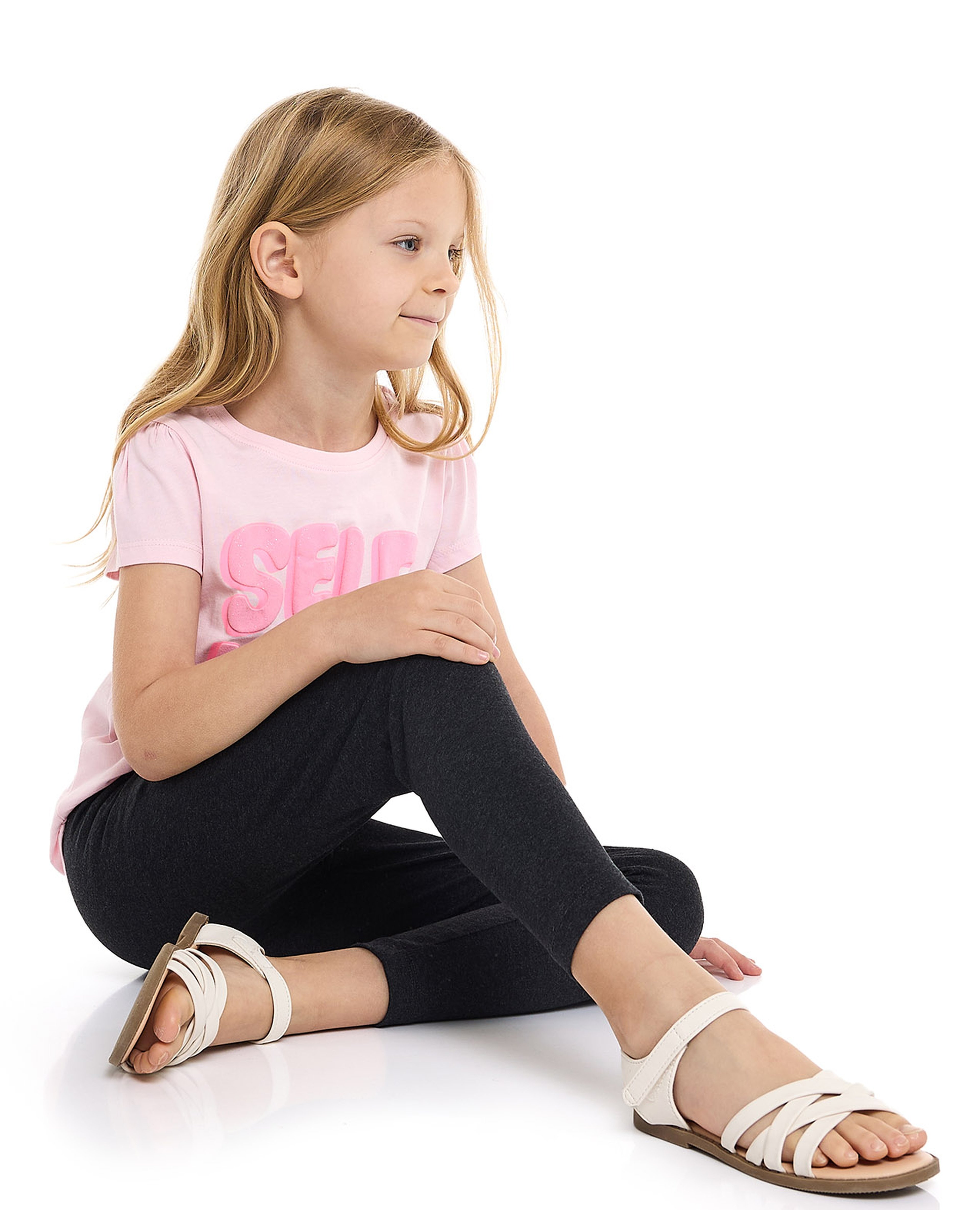 Solid Leggings with Elastic Waist