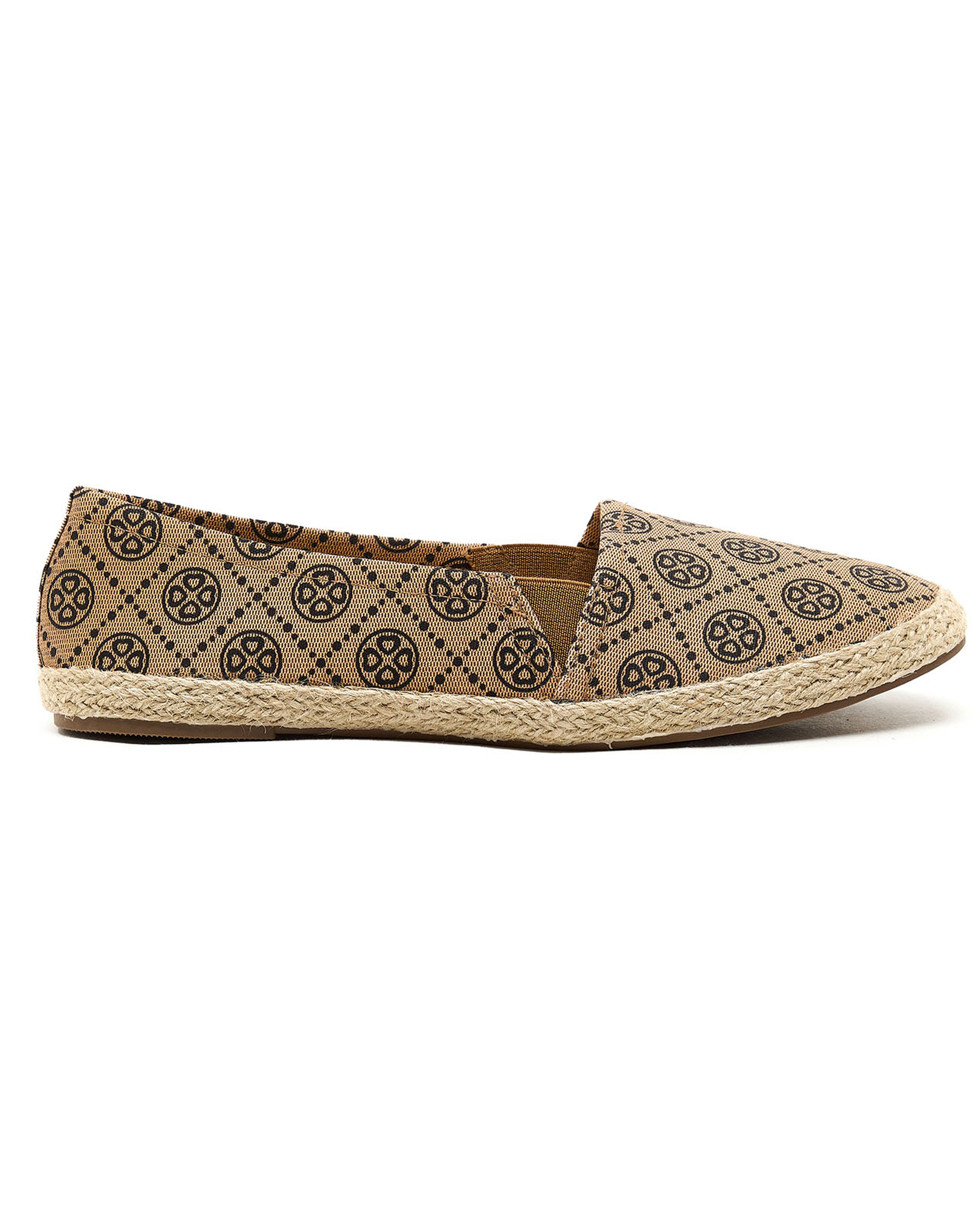 Patterned Slip On Shoes