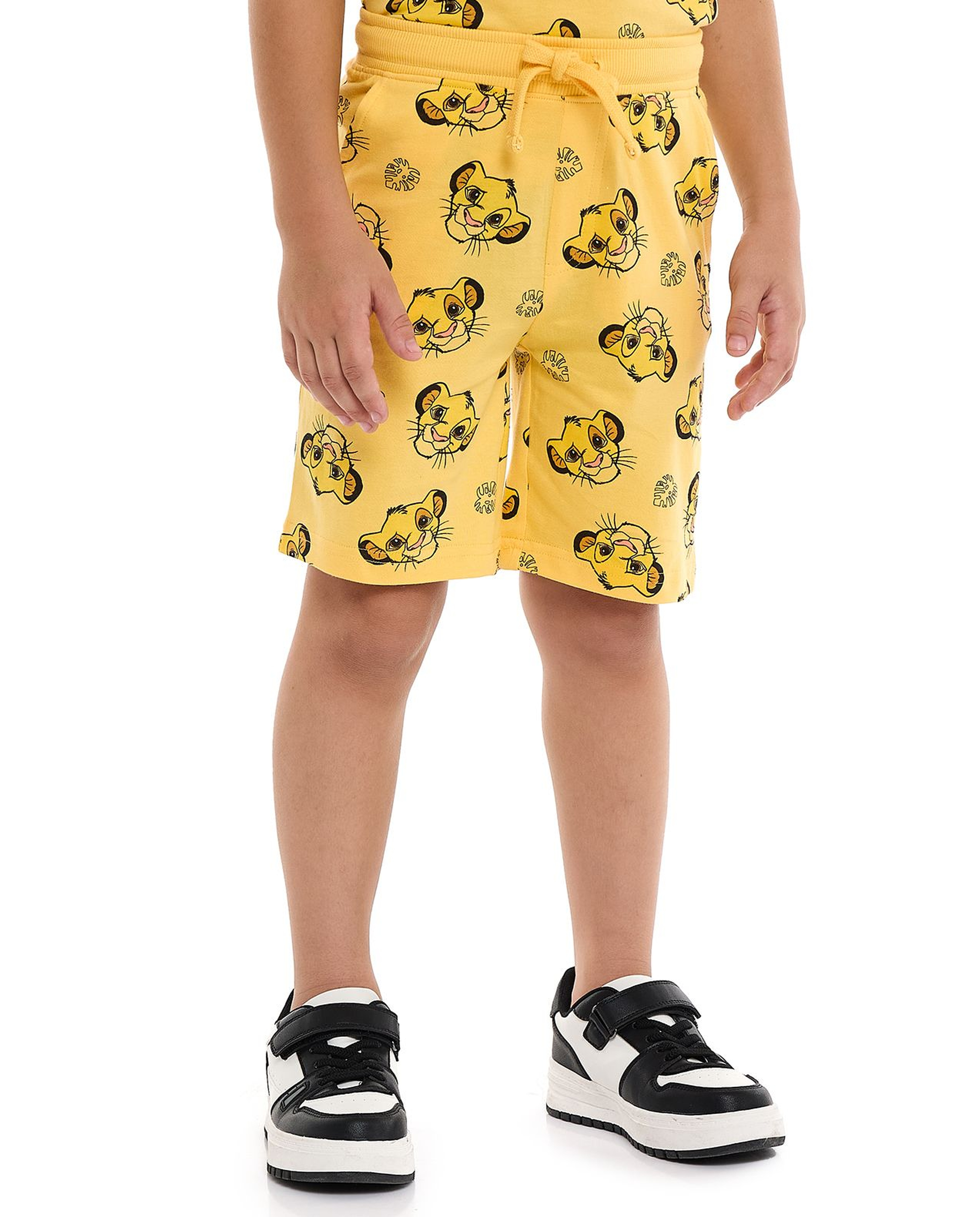 2 Pack Simba Print Shorts with Drawstring Waist