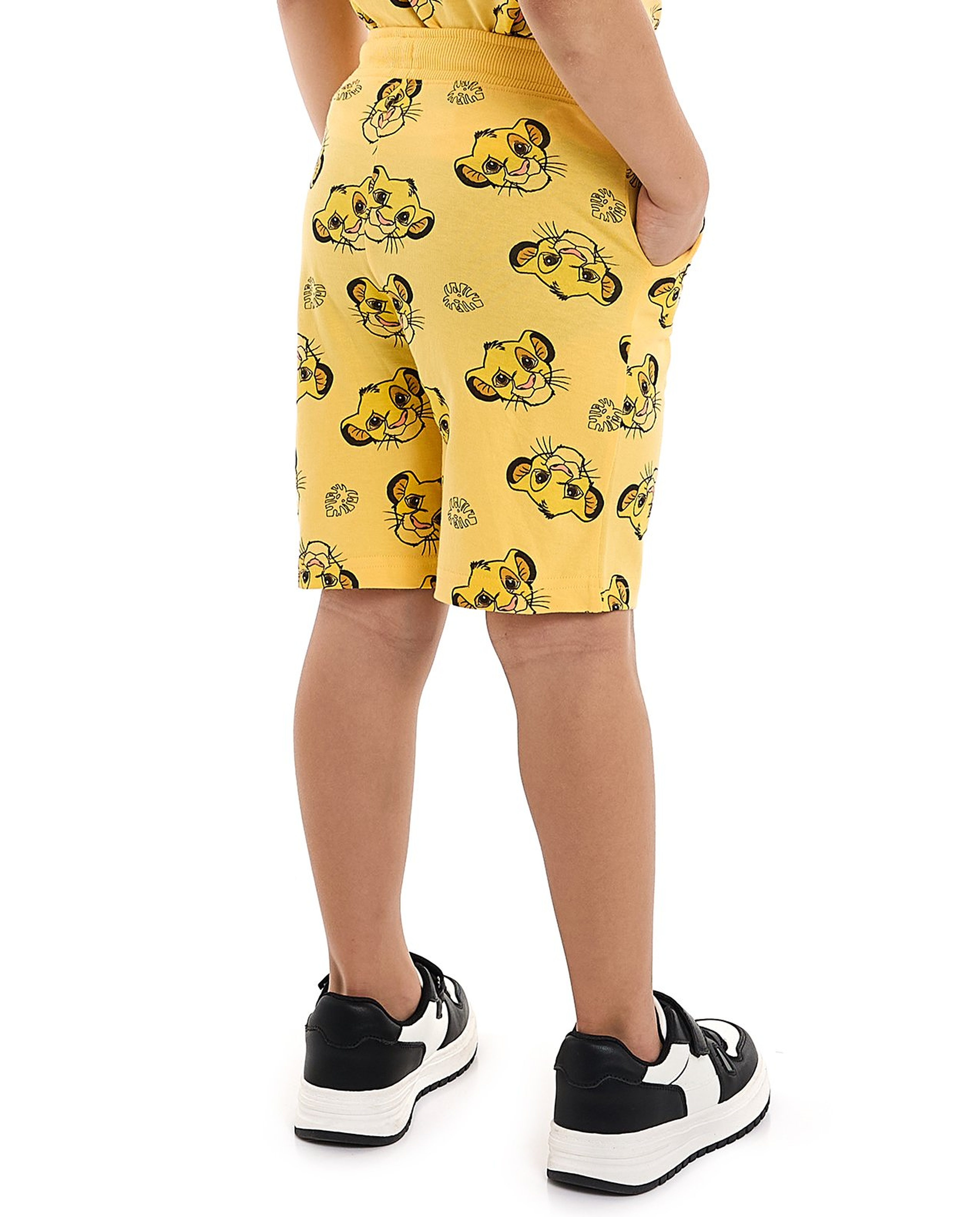 2 Pack Simba Print Shorts with Drawstring Waist