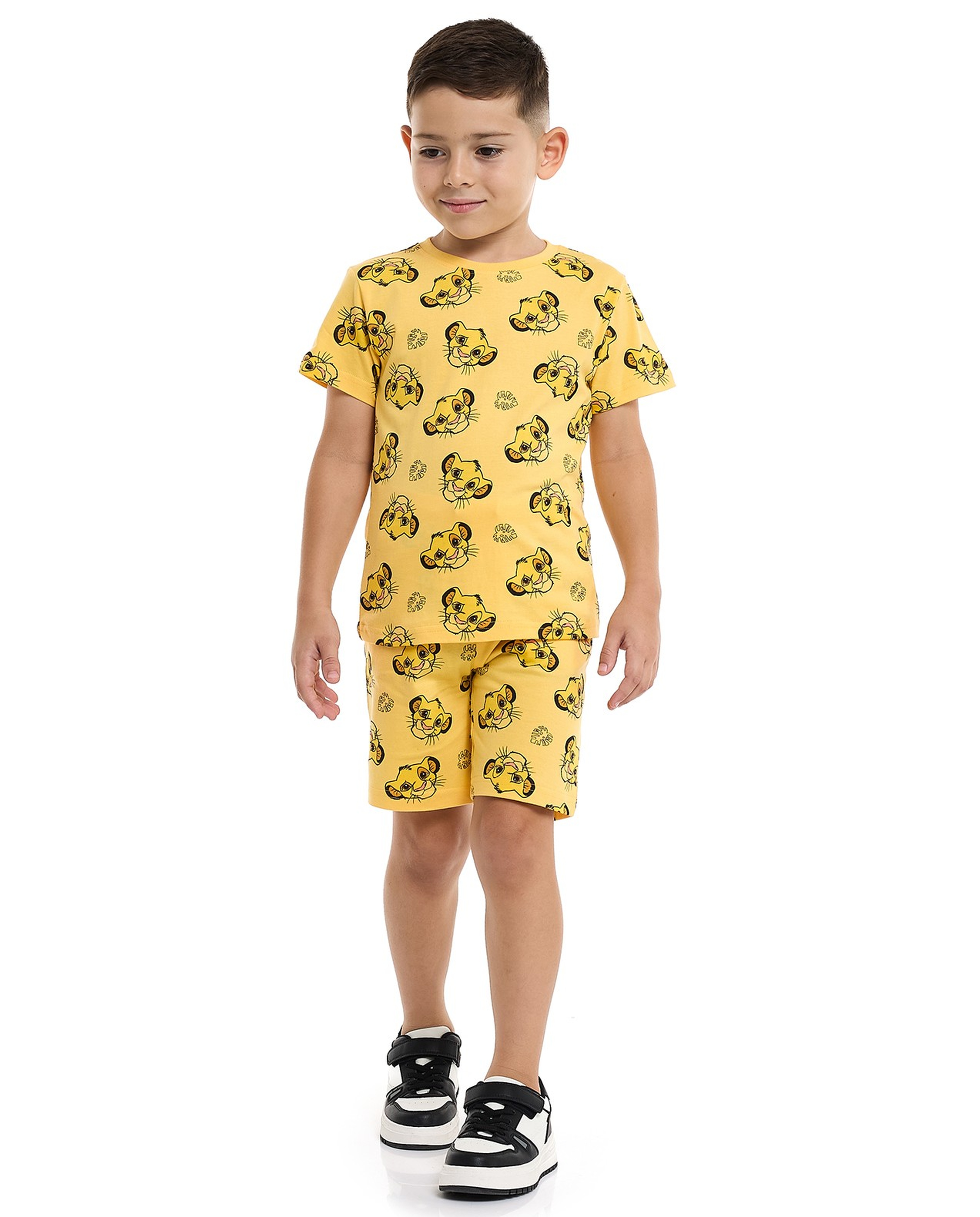 2 Pack Simba Print Shorts with Drawstring Waist