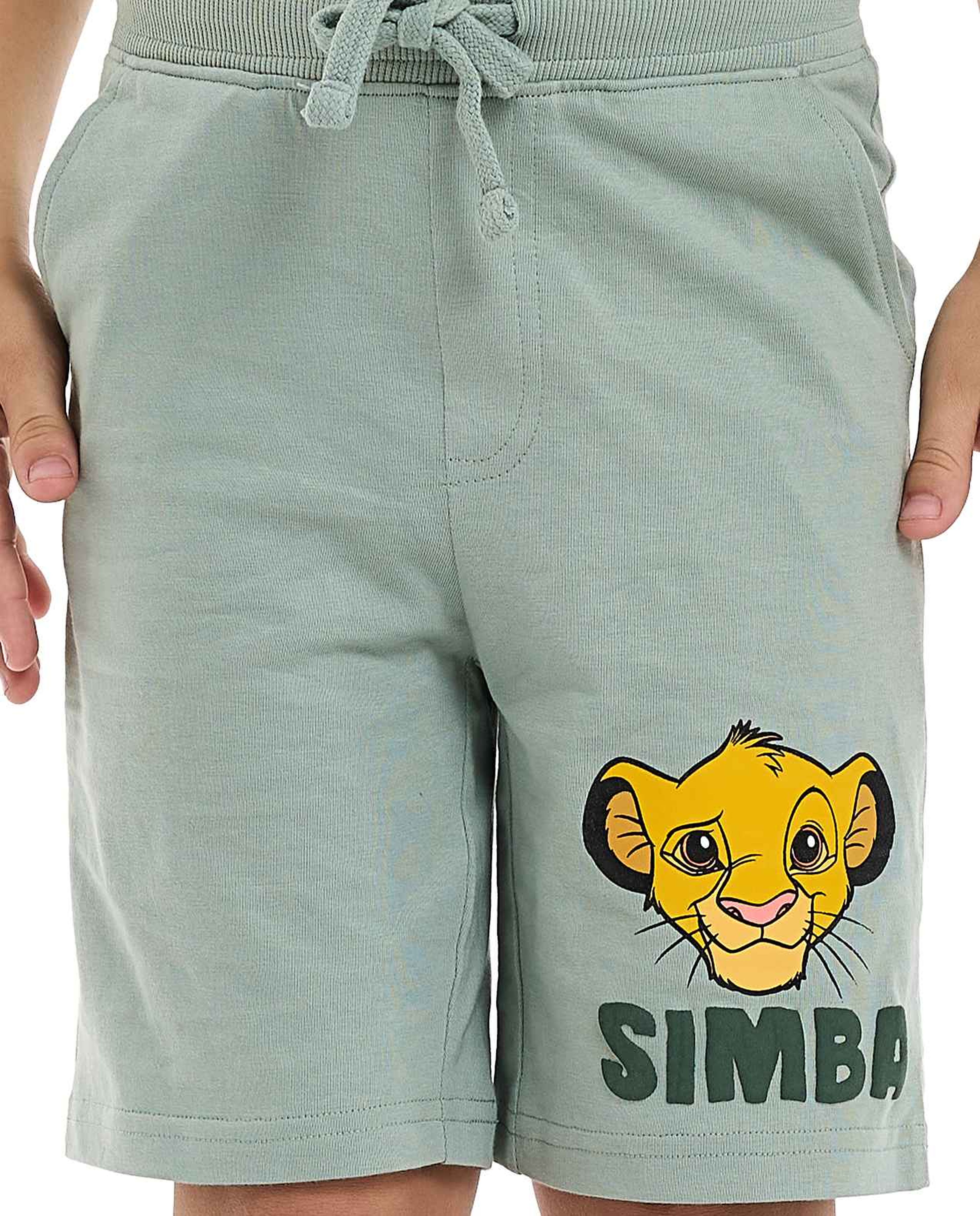 2 Pack Simba Print Shorts with Drawstring Waist