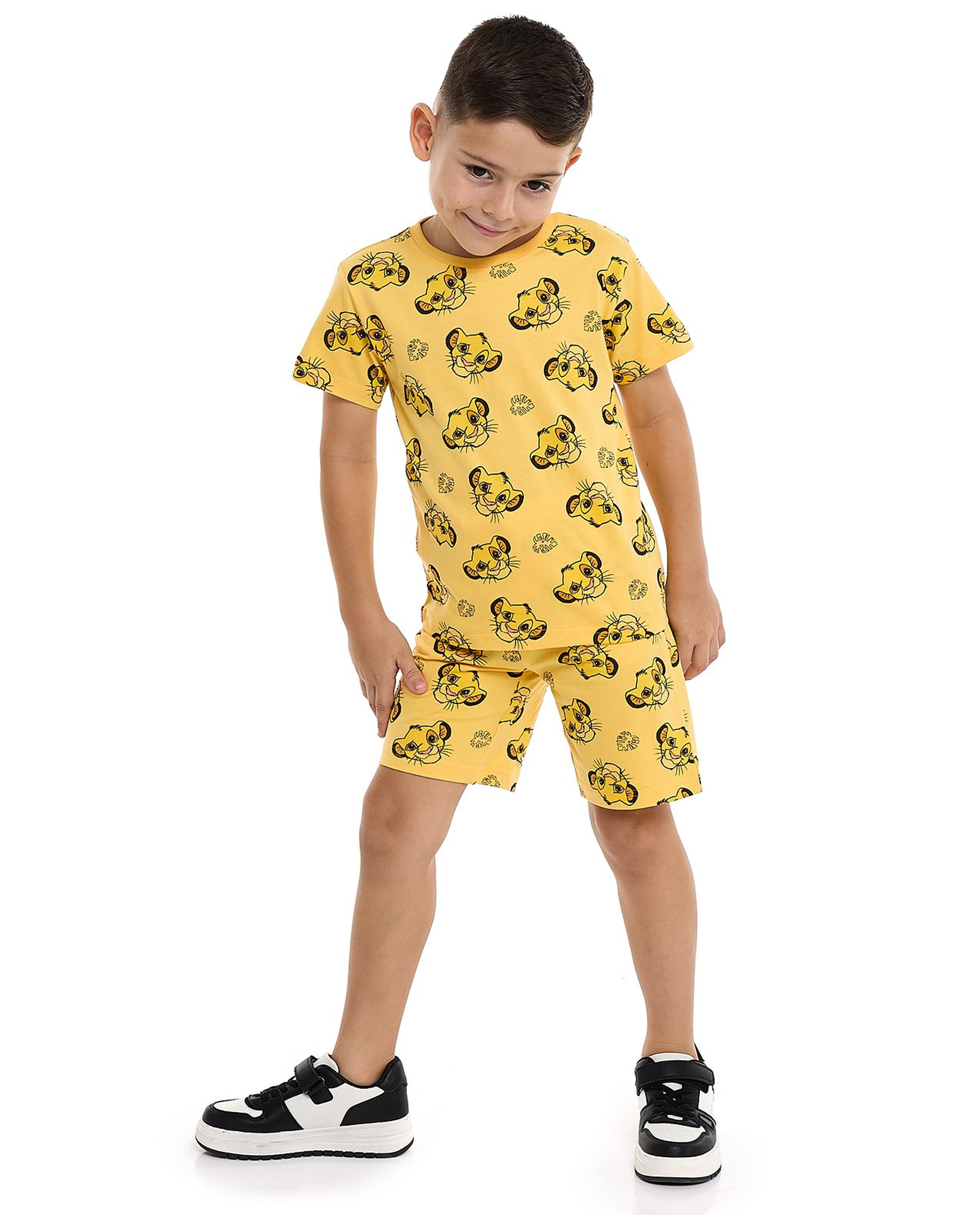 2 Pack Simba Print Shorts with Drawstring Waist