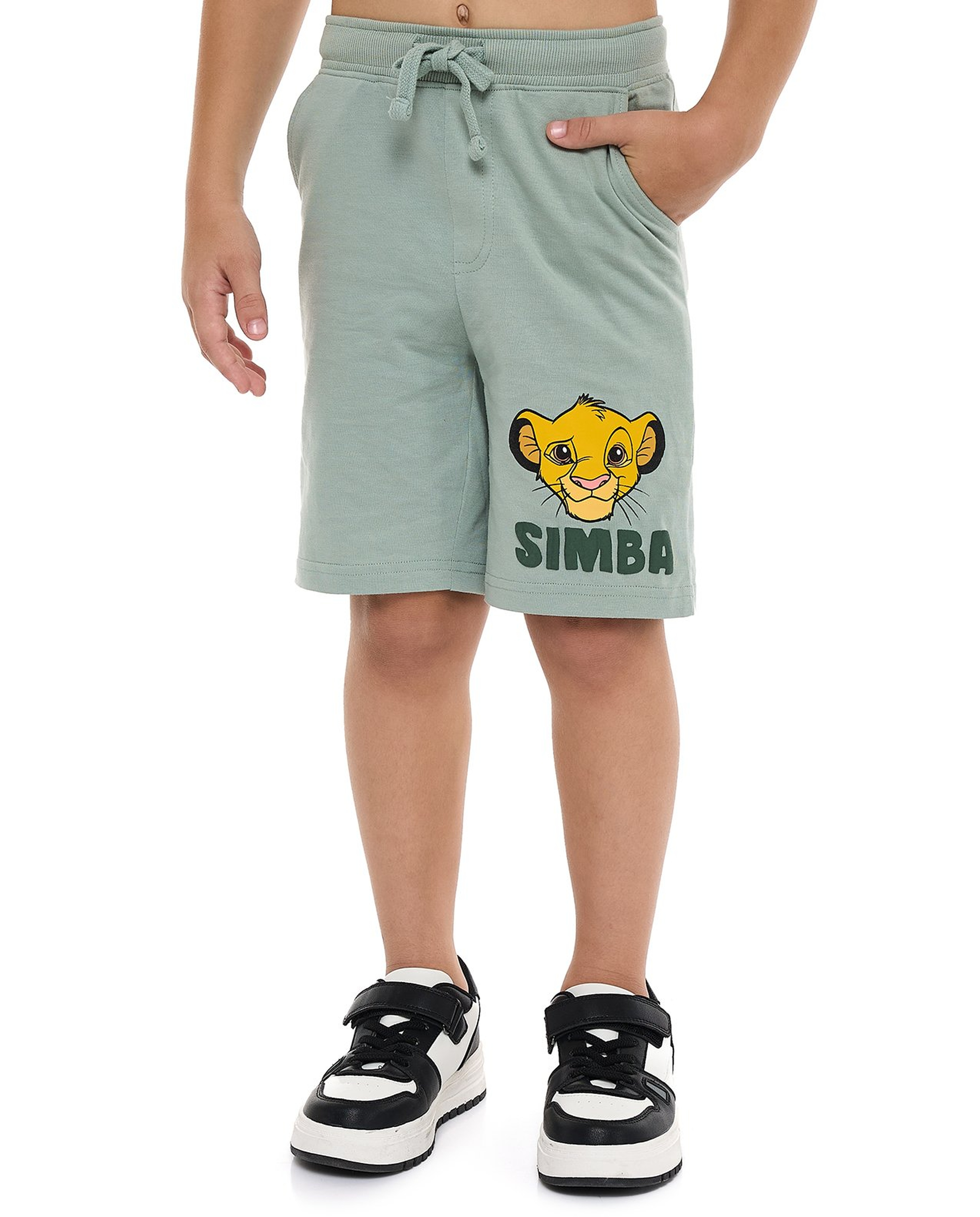 2 Pack Simba Print Shorts with Drawstring Waist