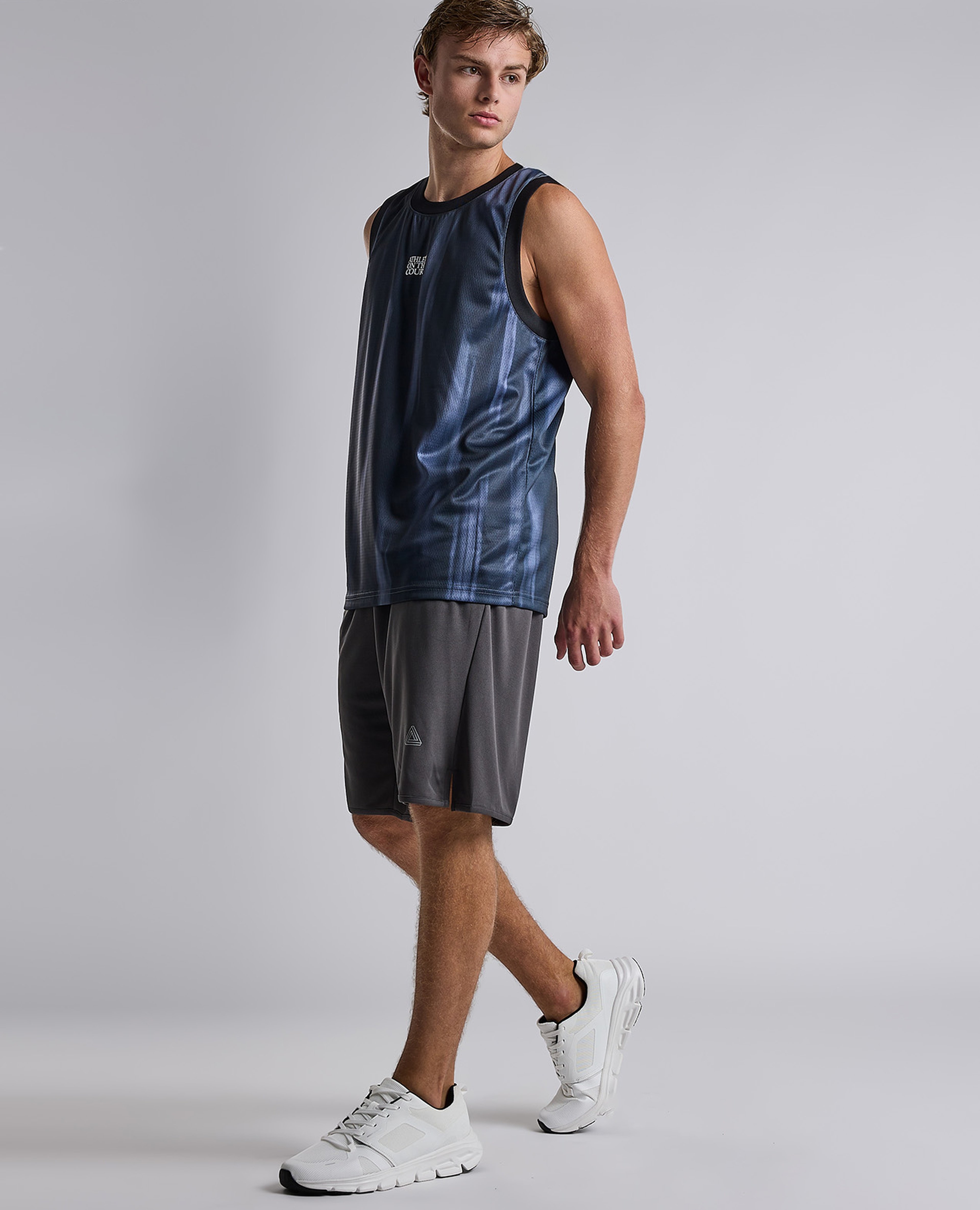 Logo Detail Shorts with Elastic Waist