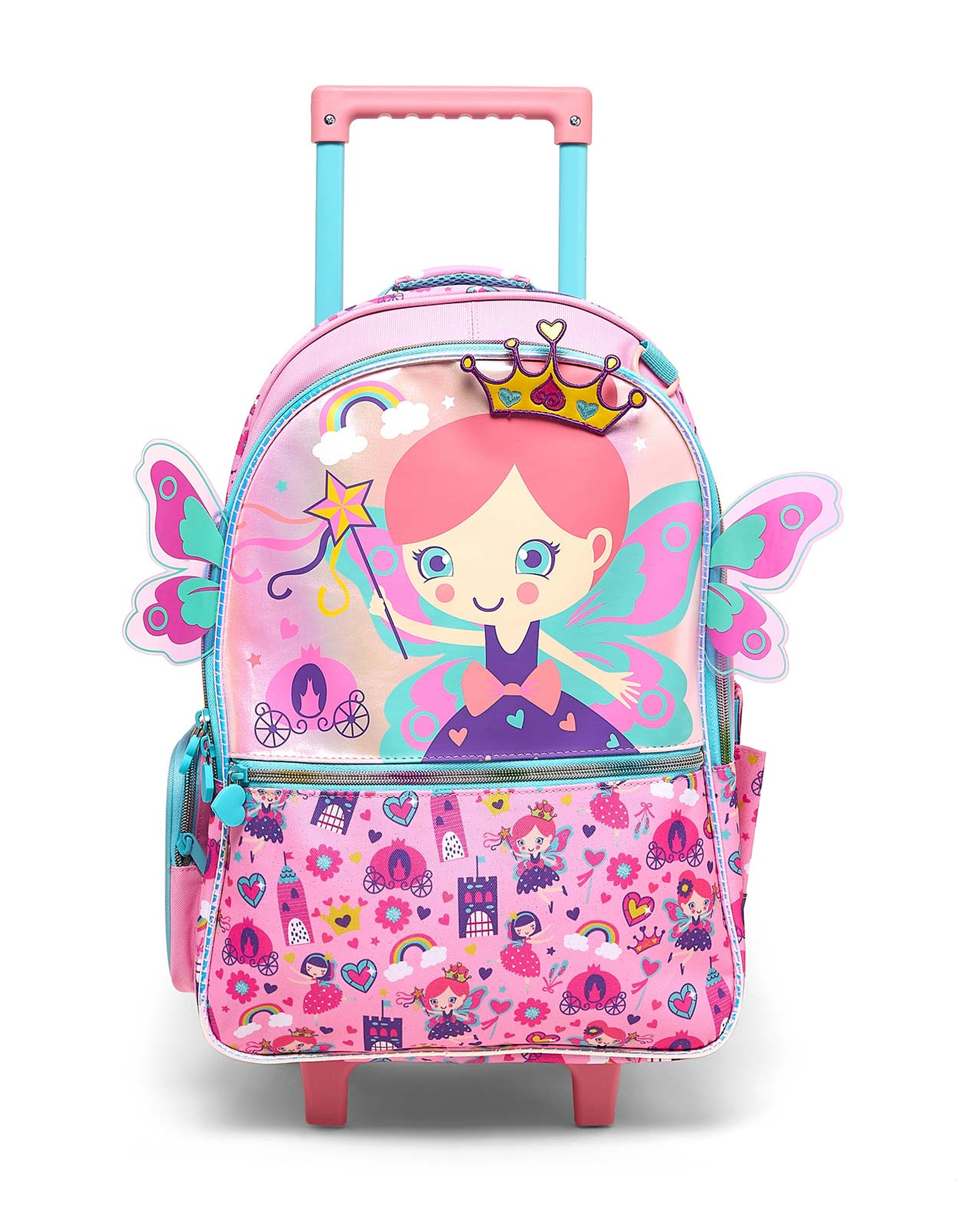 Appliqued Trolley Backpack