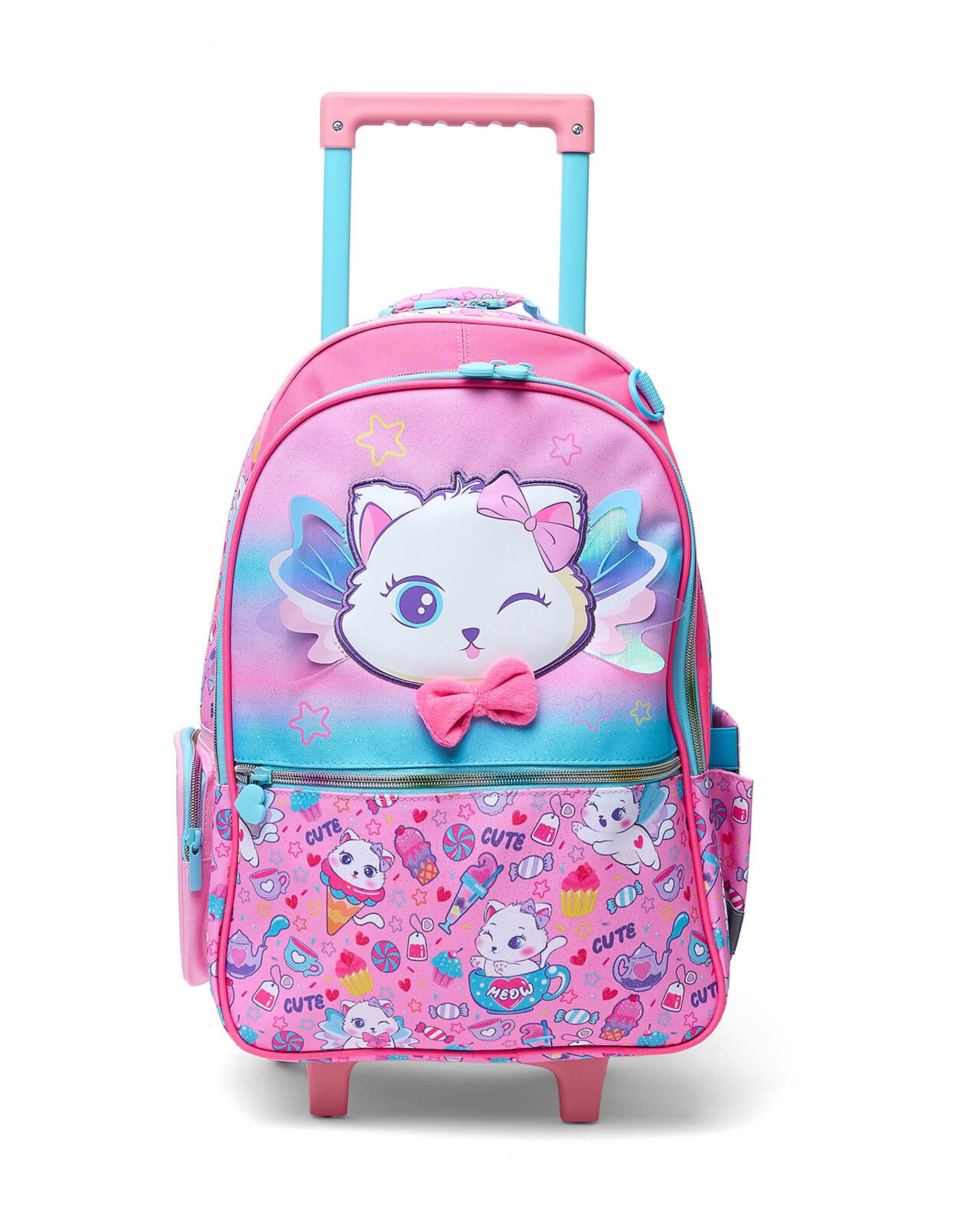Appliqued Trolley Backpack