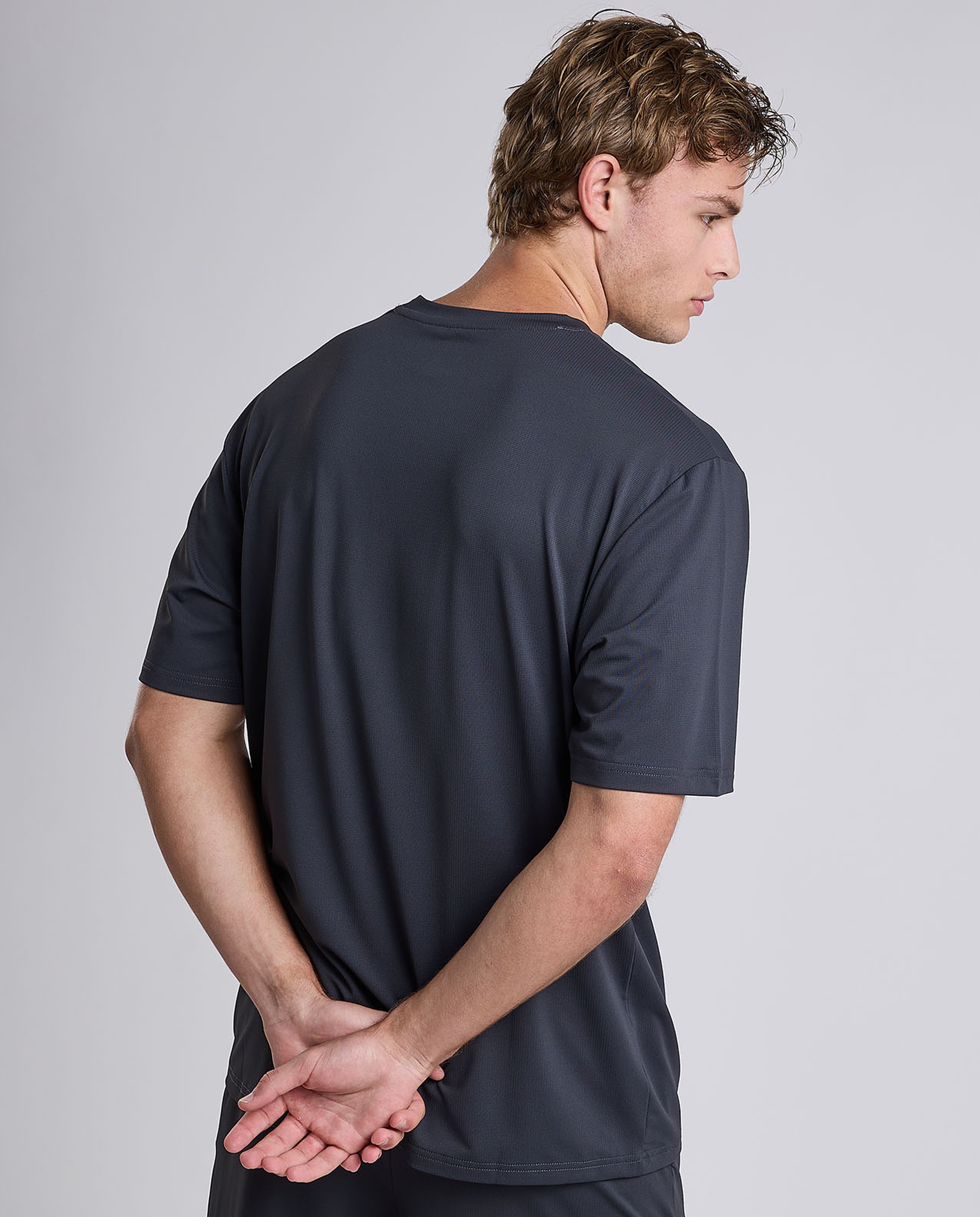 Printed Active T-Shirt with Crew Neck and Short Sleeves