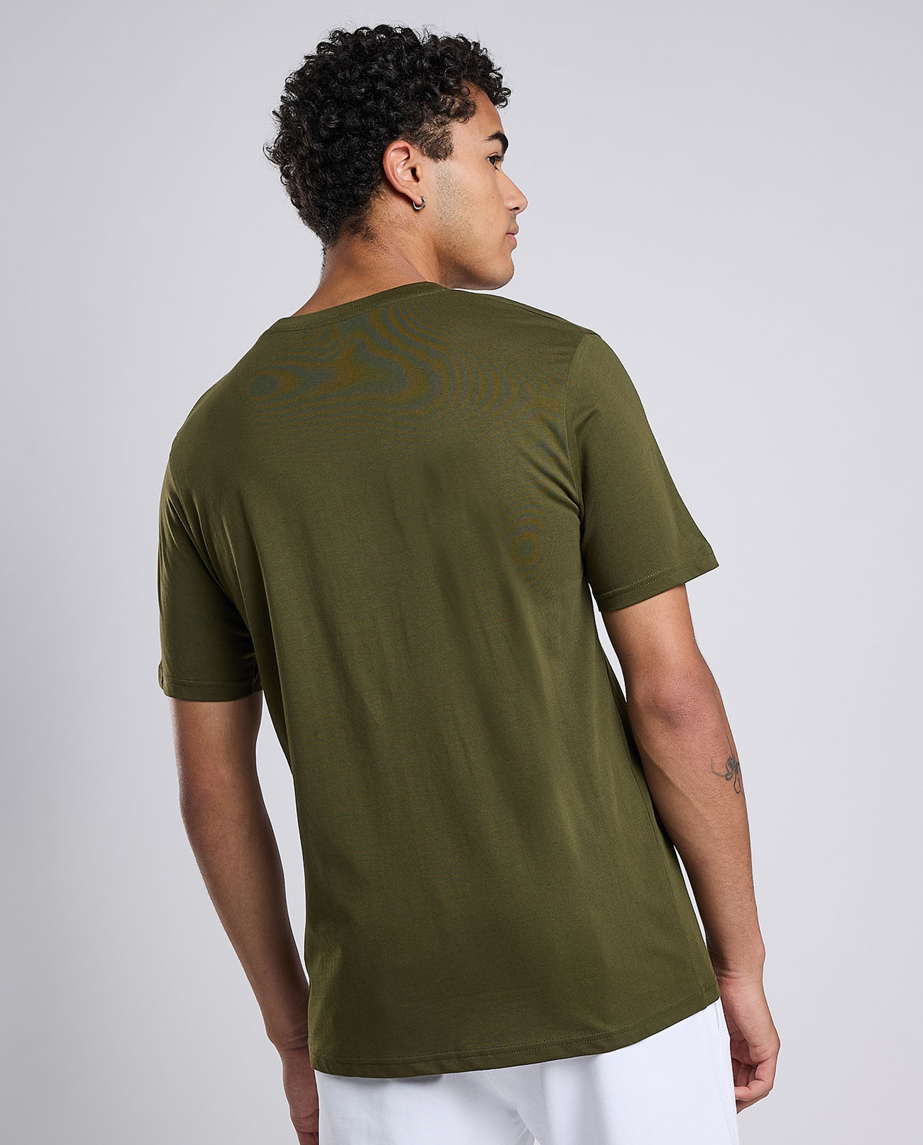 Printed T-Shirt wit Crew Neck and Short Sleeves