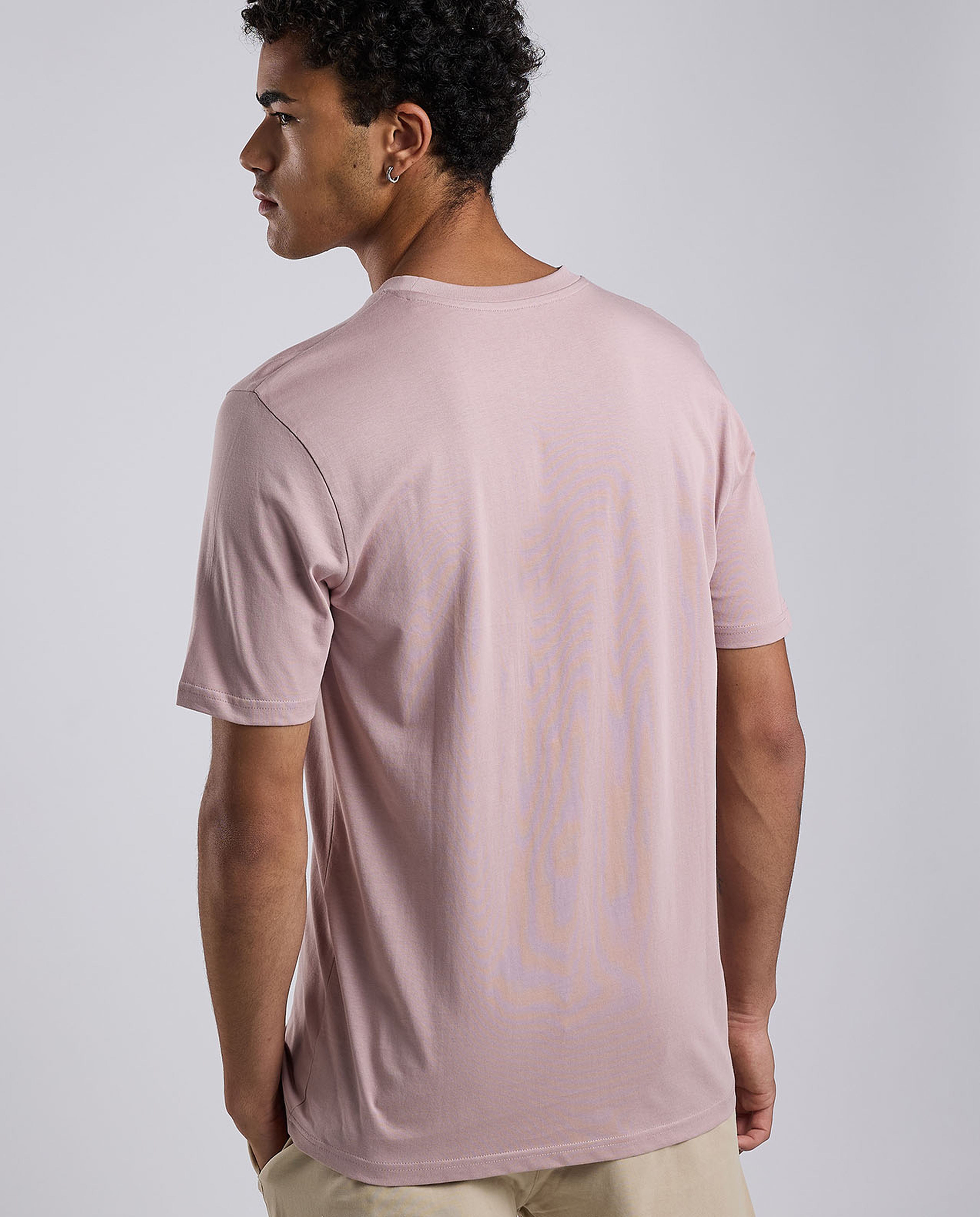 Printed T-Shirt wit Crew Neck and Short Sleeves