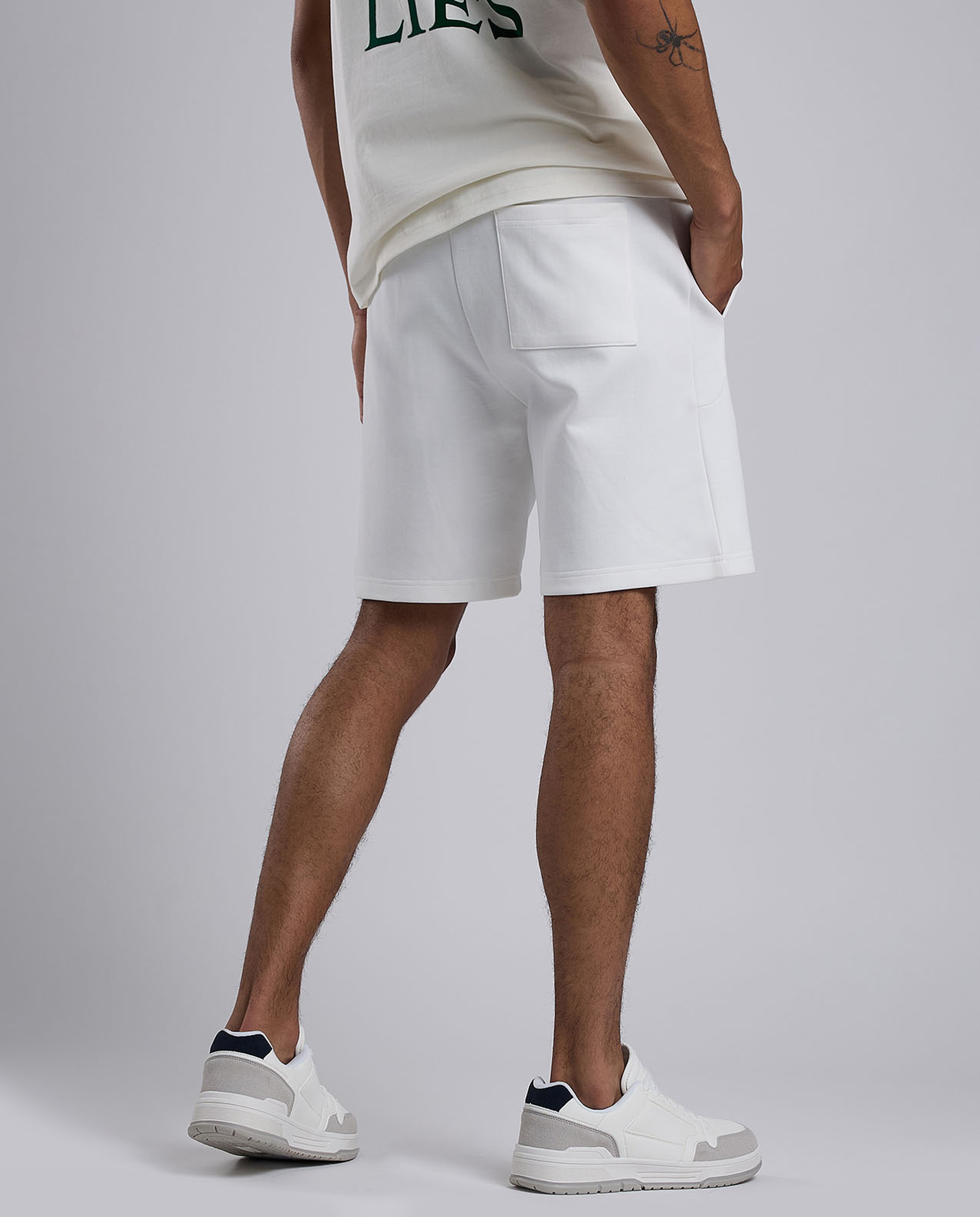 Solid Shorts with Drawstring Waist